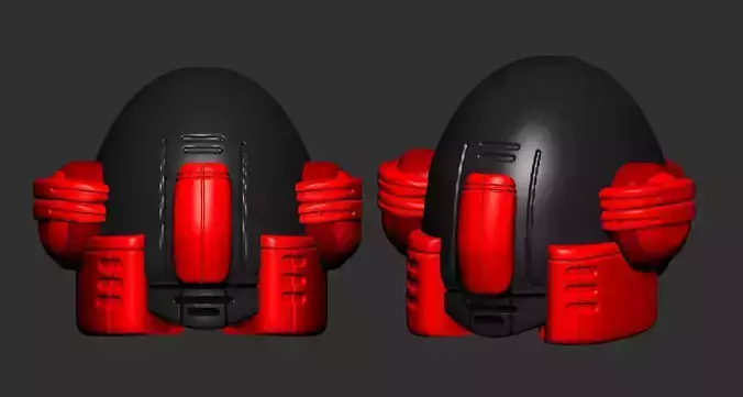 helmet high poly sculpt 3d printable ver 7 3D model