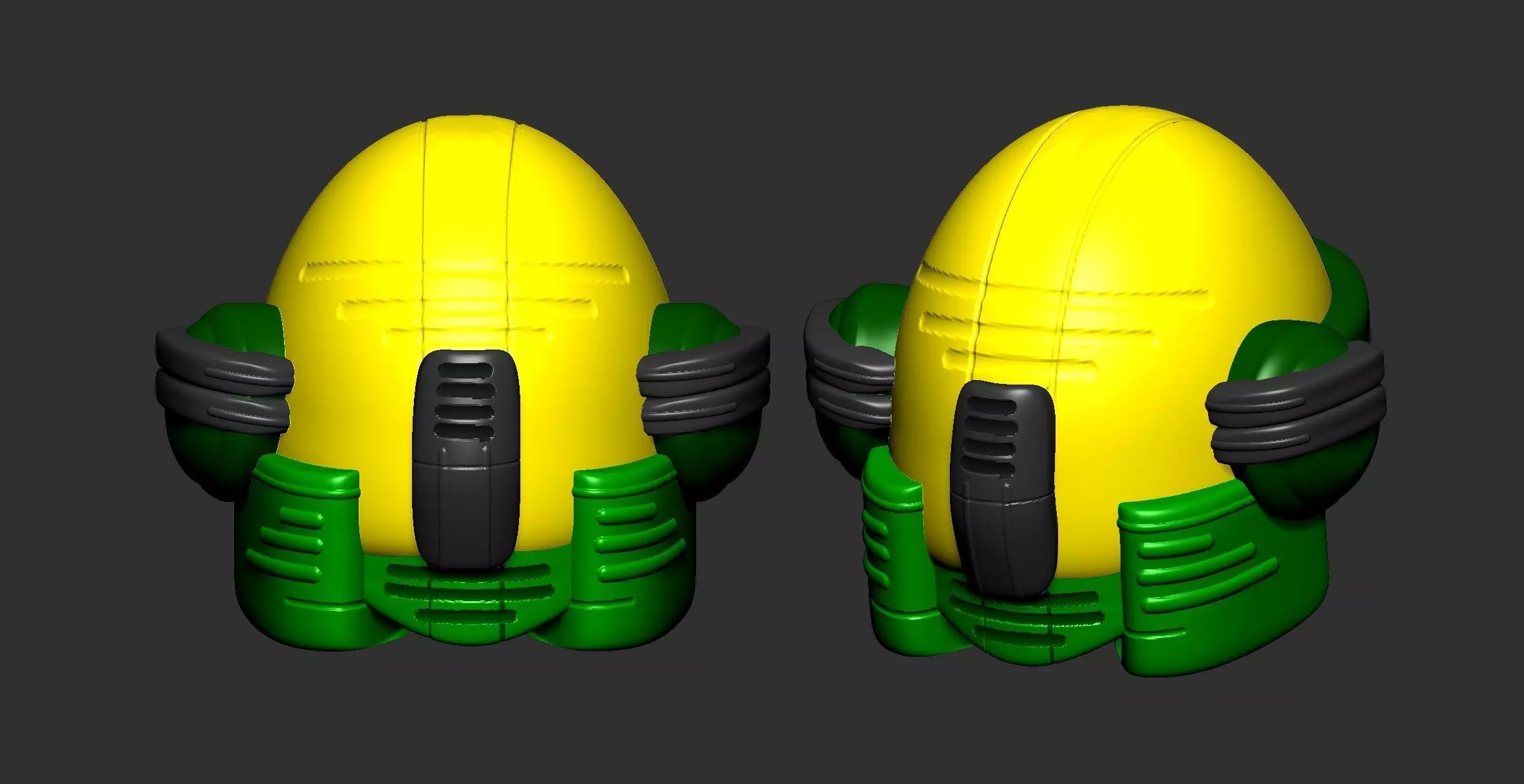 helmet high poly sculpt 3d printable ver 7 3D model 3D model_0
