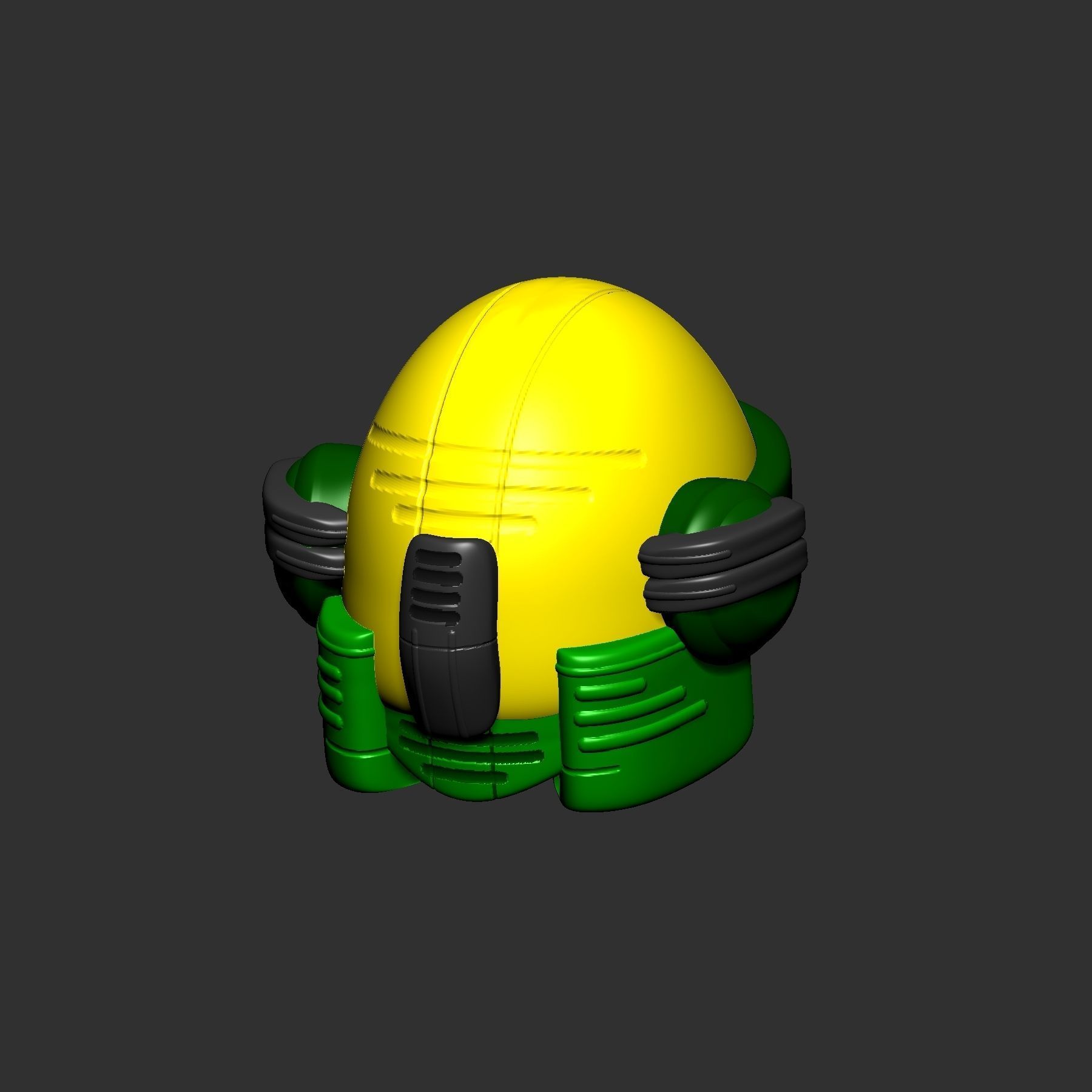 helmet high poly sculpt 3d printable ver 7 3D model 3D model_2