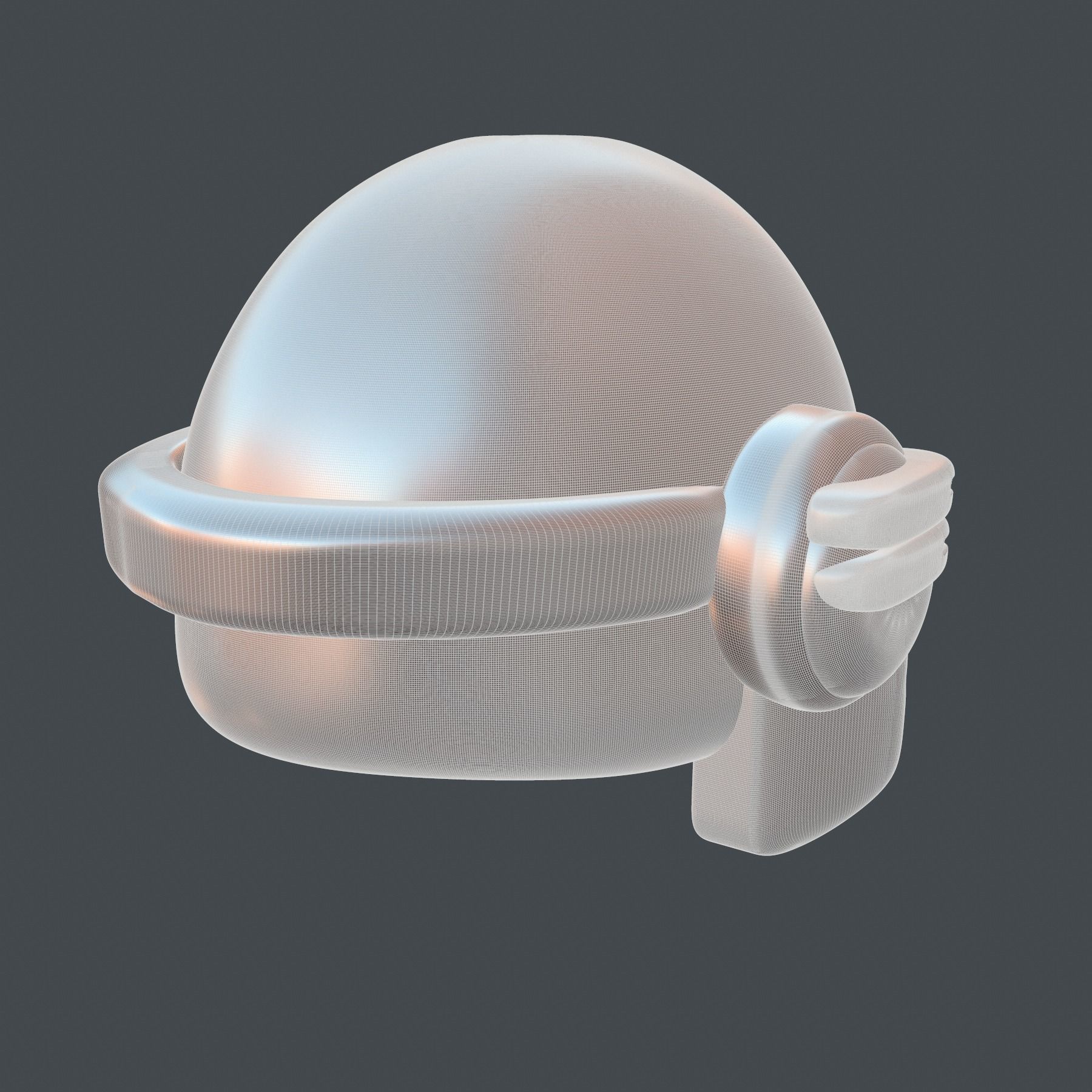 helmet high poly sculpt 3d printable ver 7 3D model 3D model_6