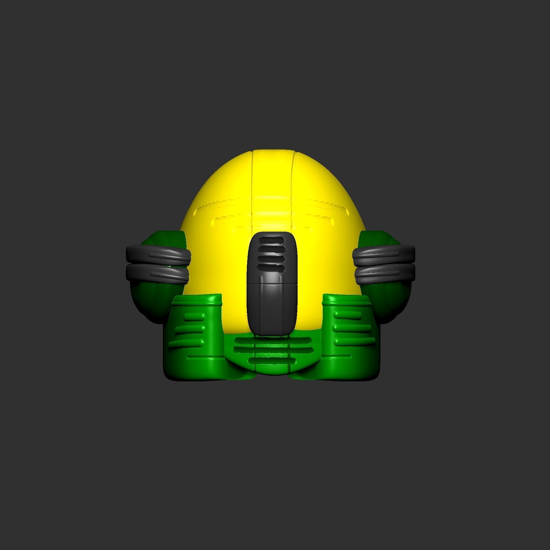 helmet high poly sculpt 3d printable ver 7 3D model 3D model_5