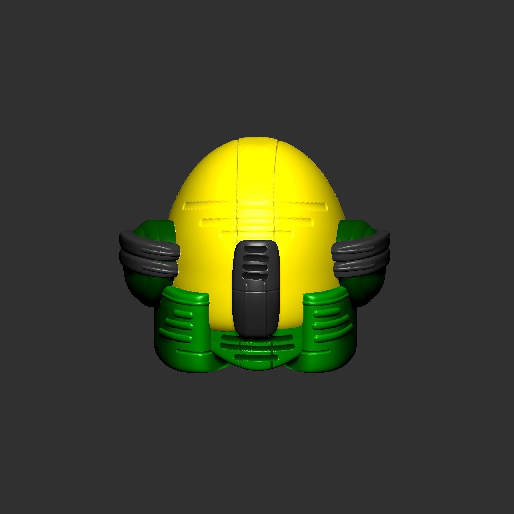 helmet high poly sculpt 3d printable ver 7 3D model 3D model_1