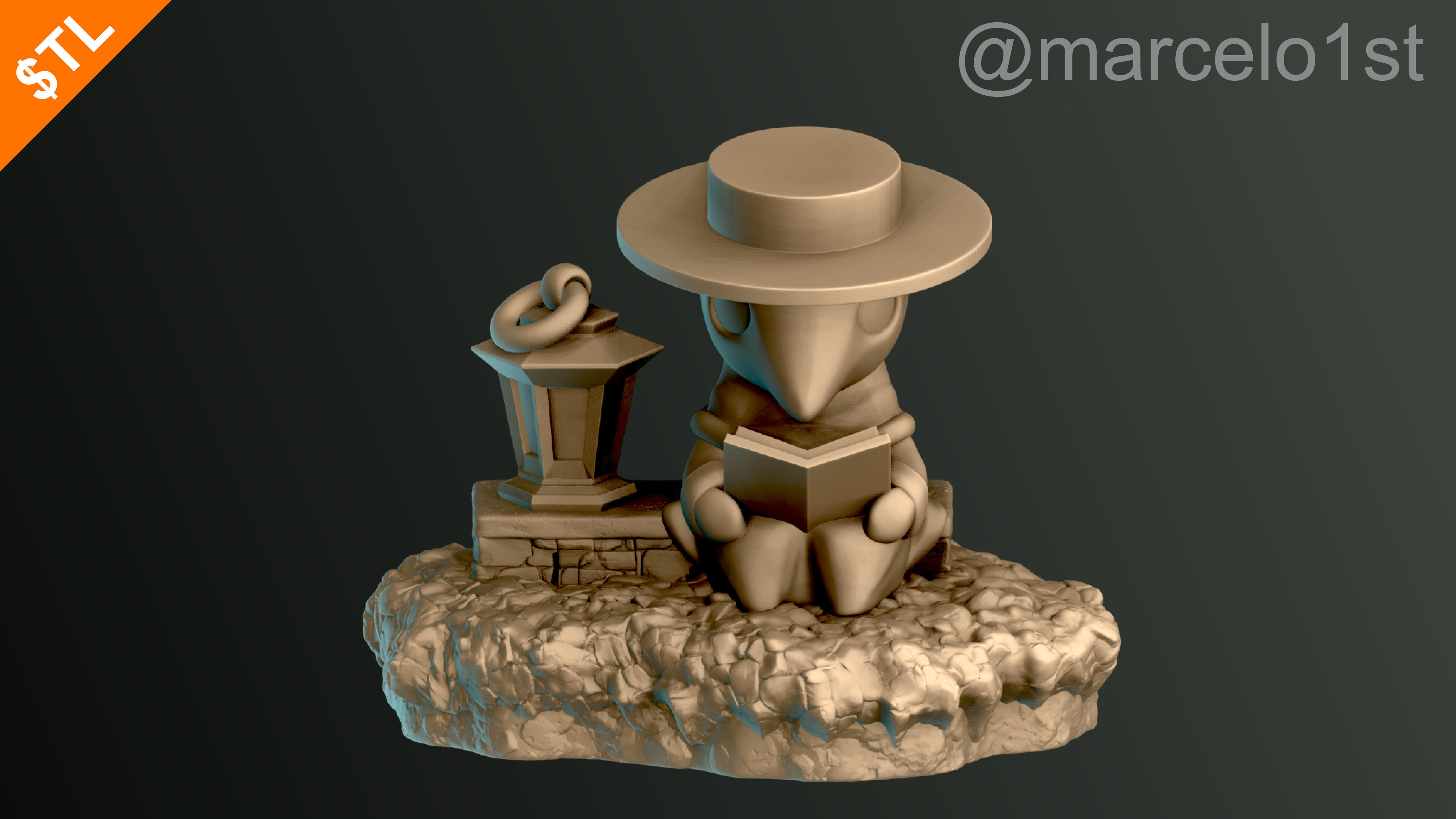 Plague Doctor - Black Death 3D print model_37