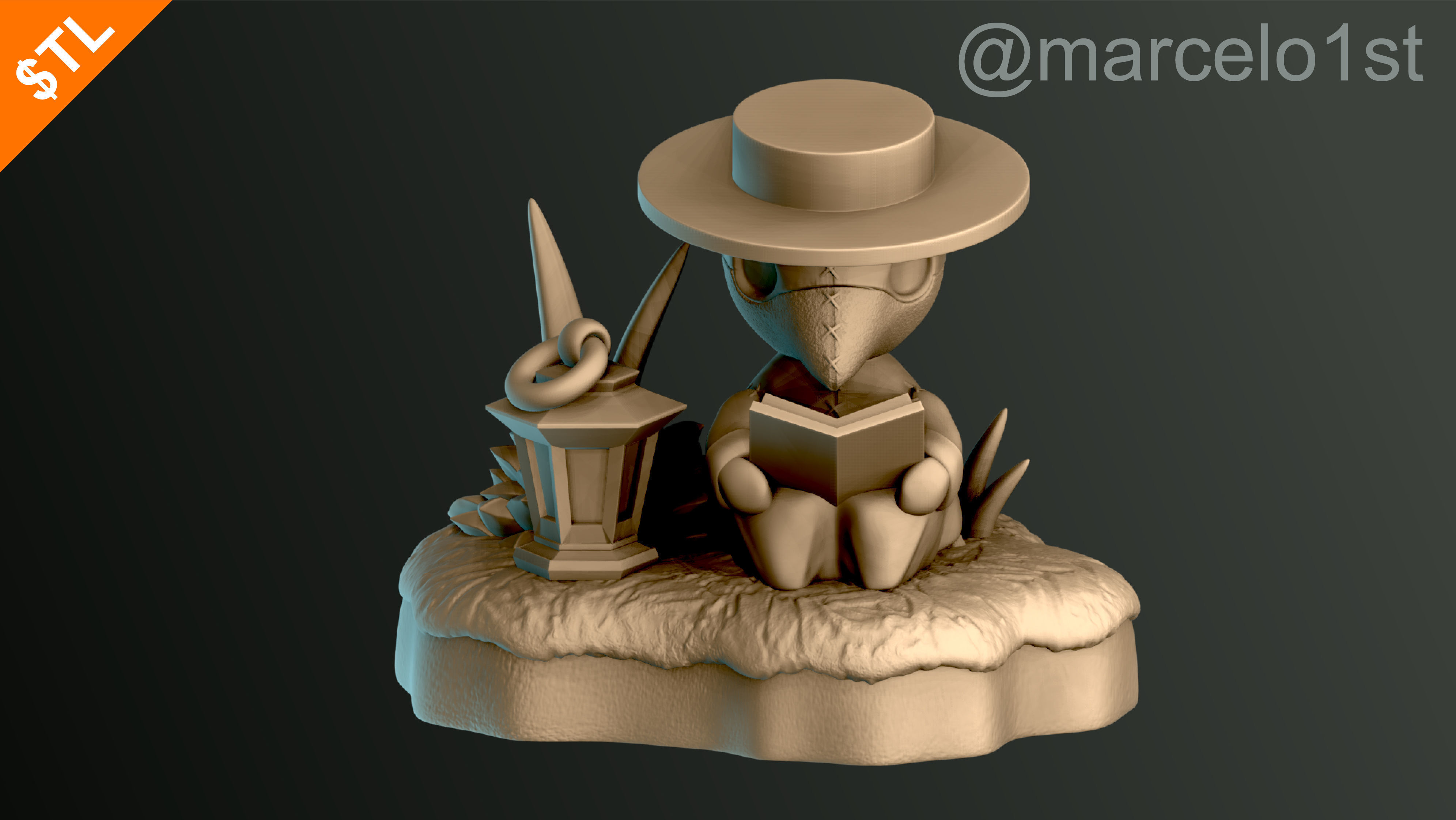 Plague Doctor - Black Death 3D print model_52