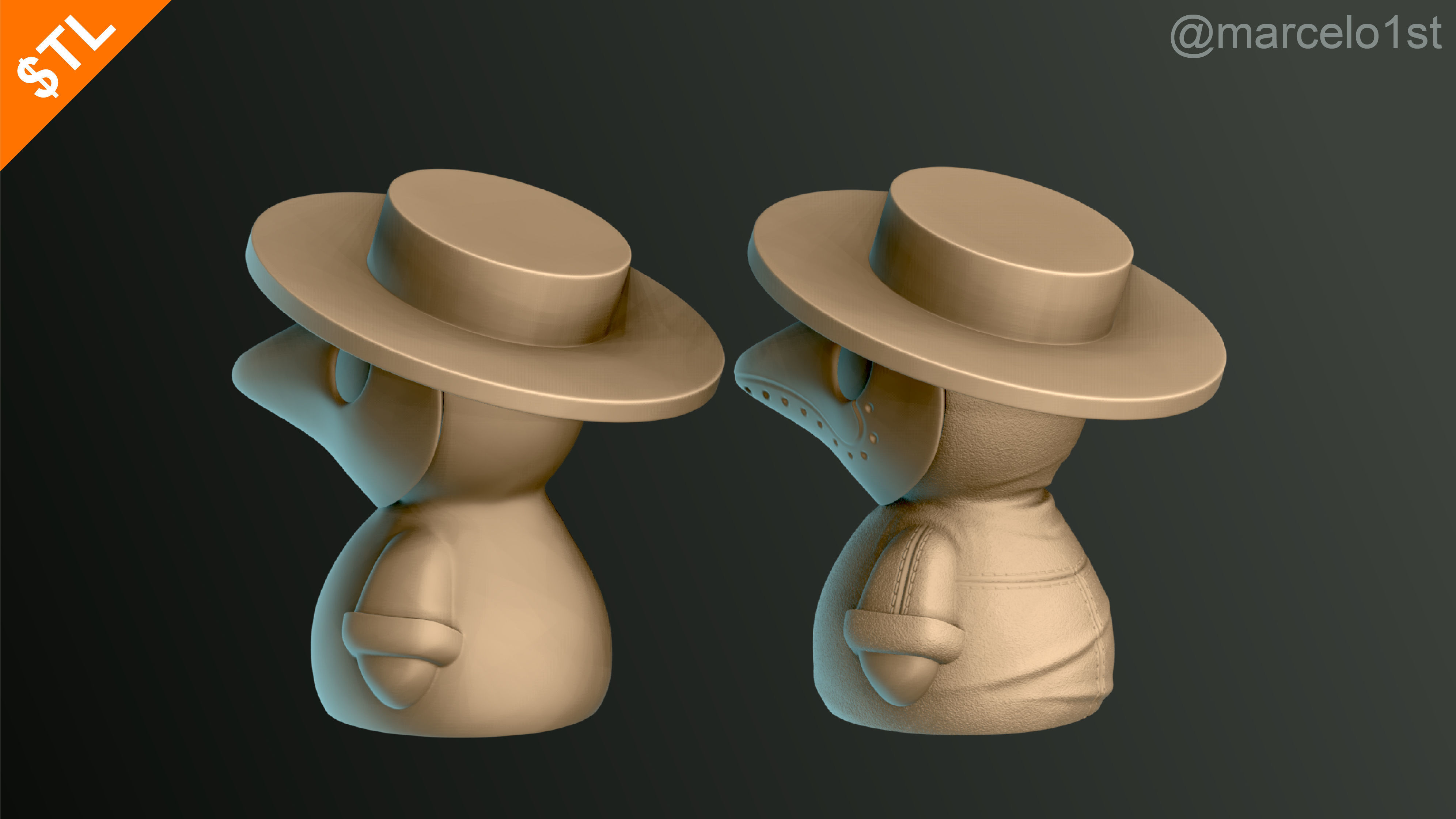 Plague Doctor - Black Death 3D print model_9