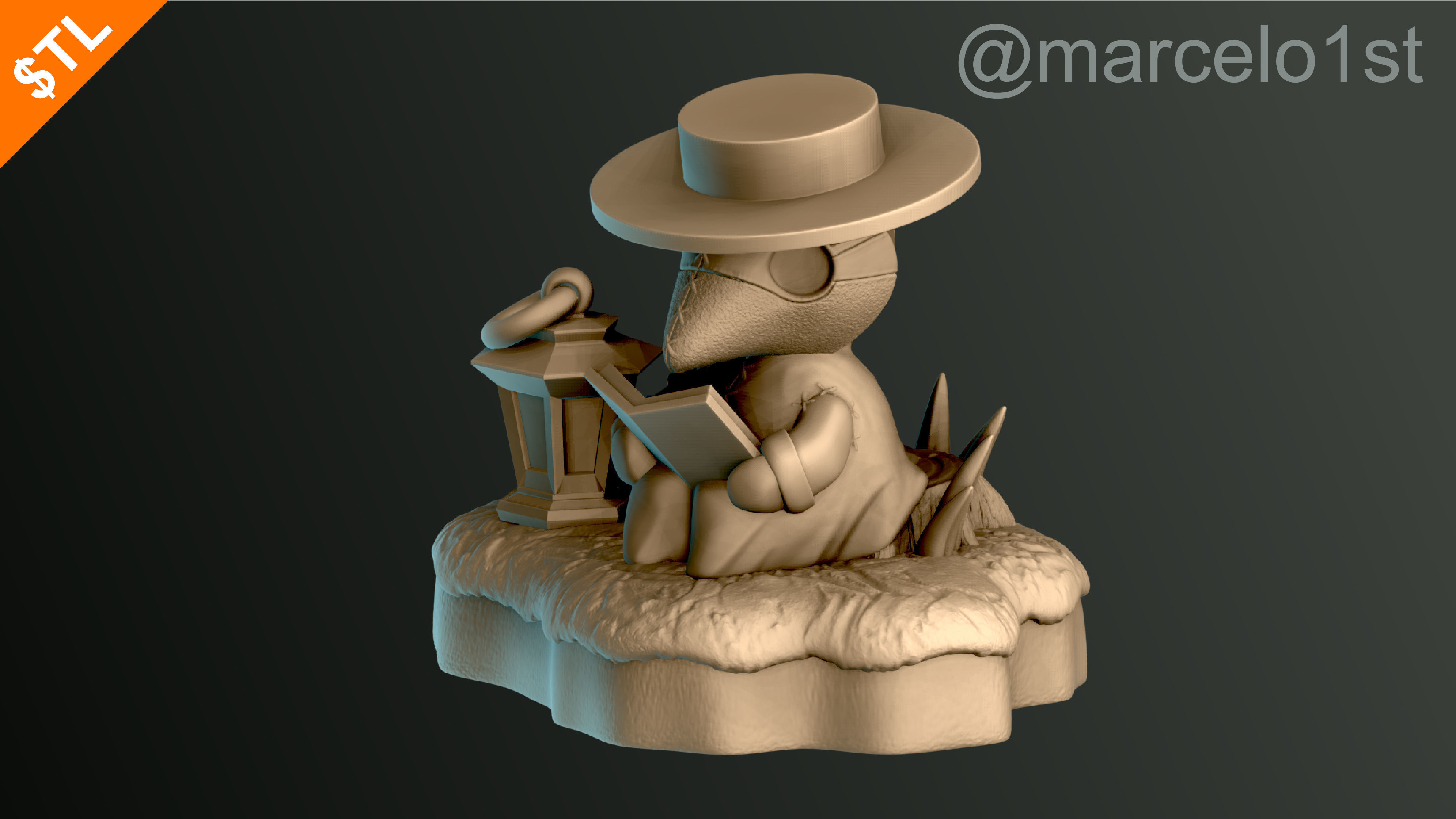 Plague Doctor - Black Death 3D print model_62