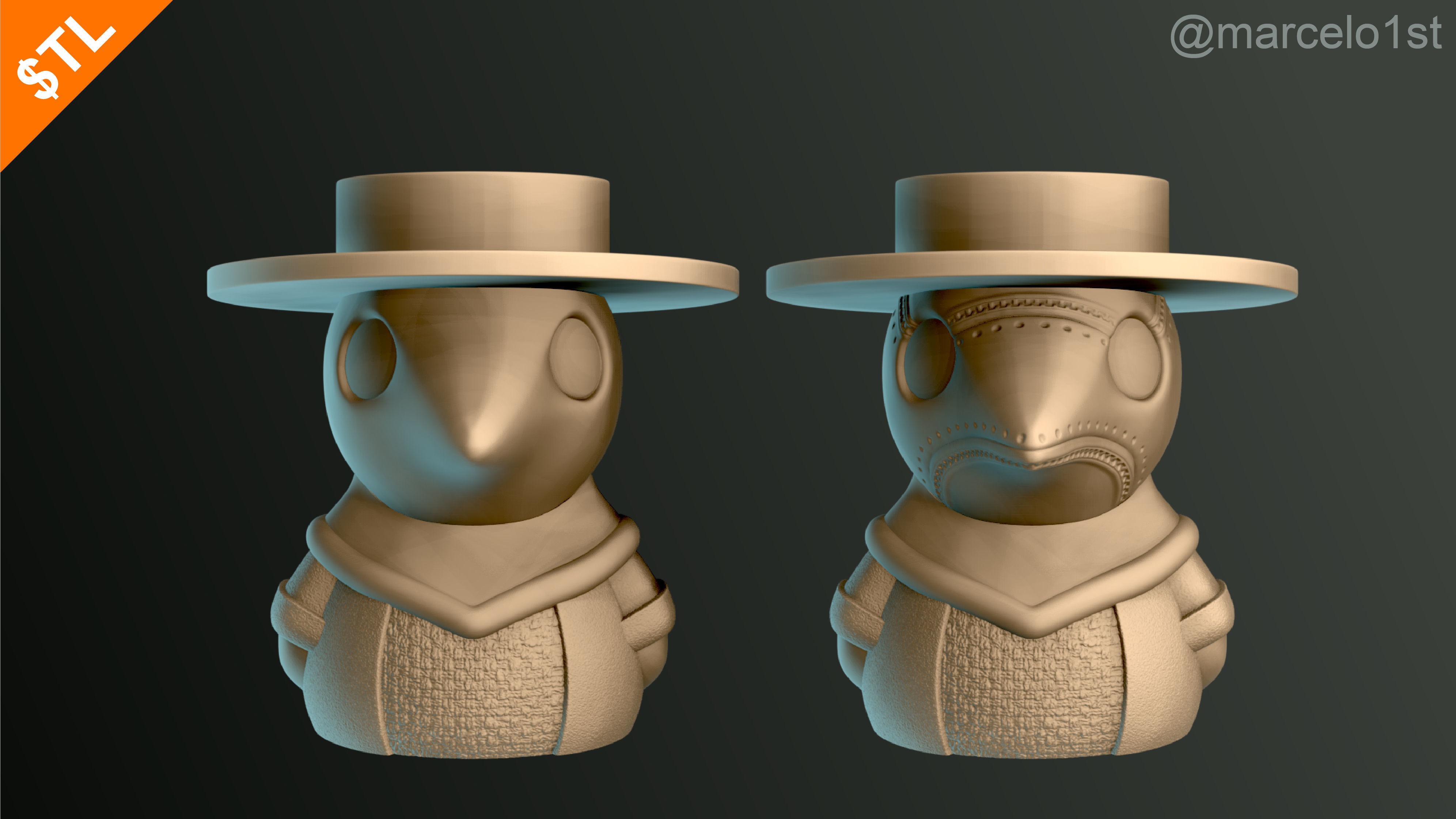 Plague Doctor - Black Death 3D print model_13