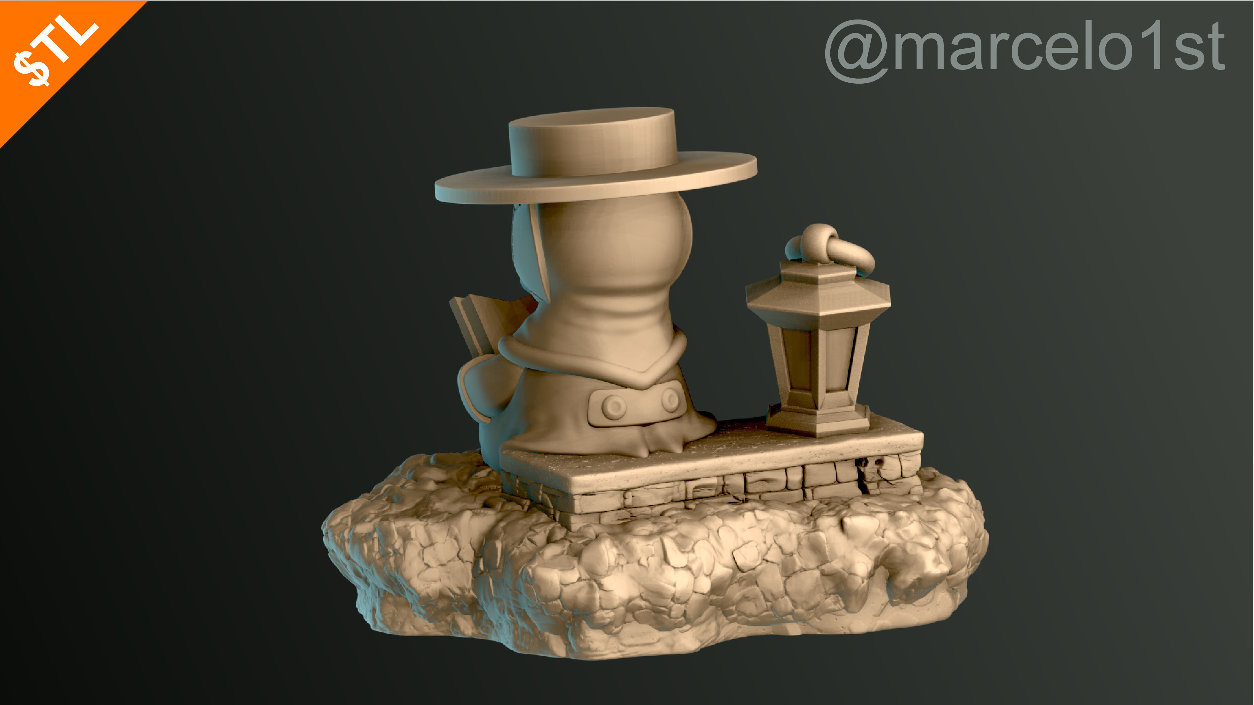 Plague Doctor - Black Death 3D print model_44
