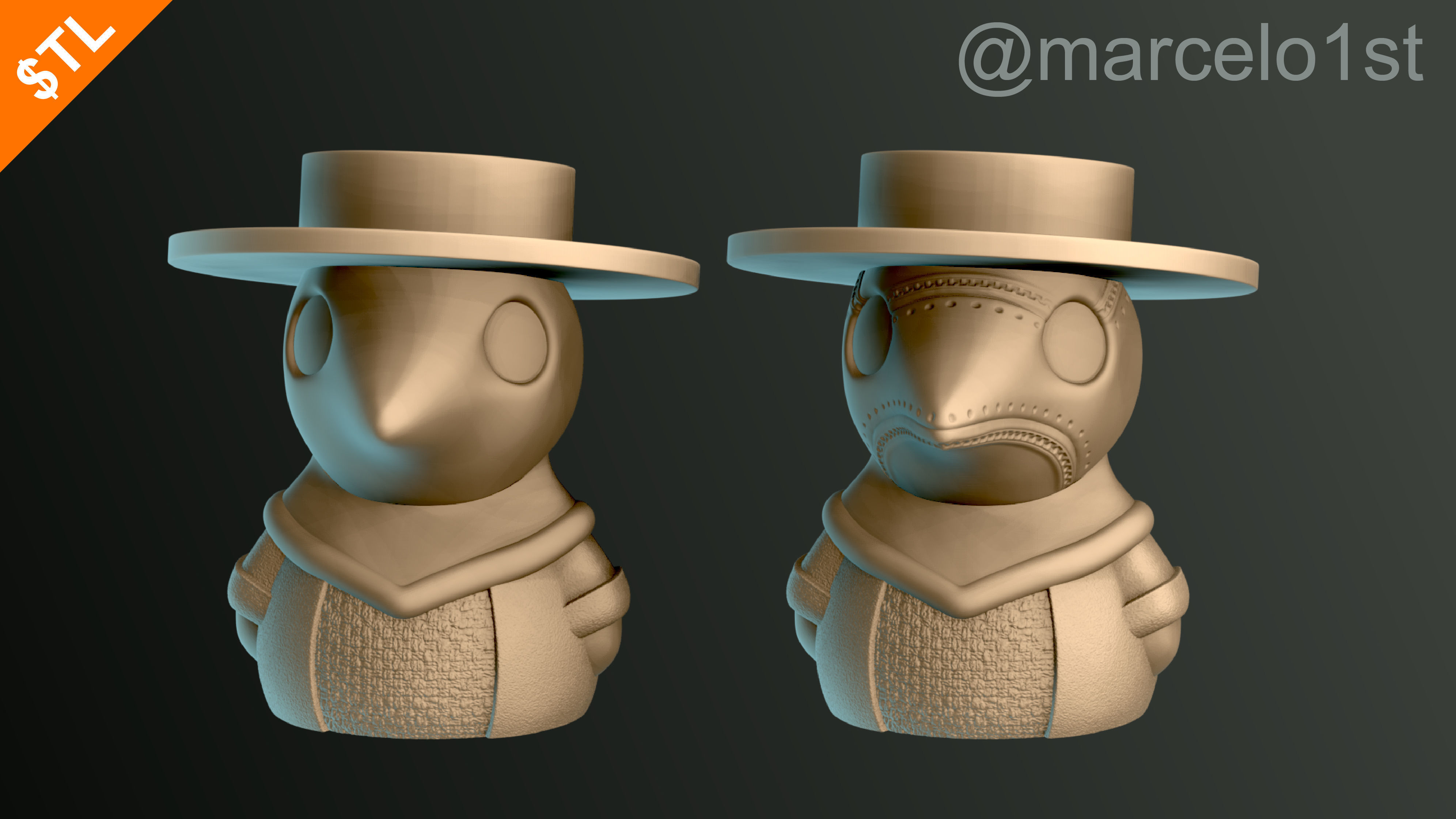 Plague Doctor - Black Death 3D print model_23