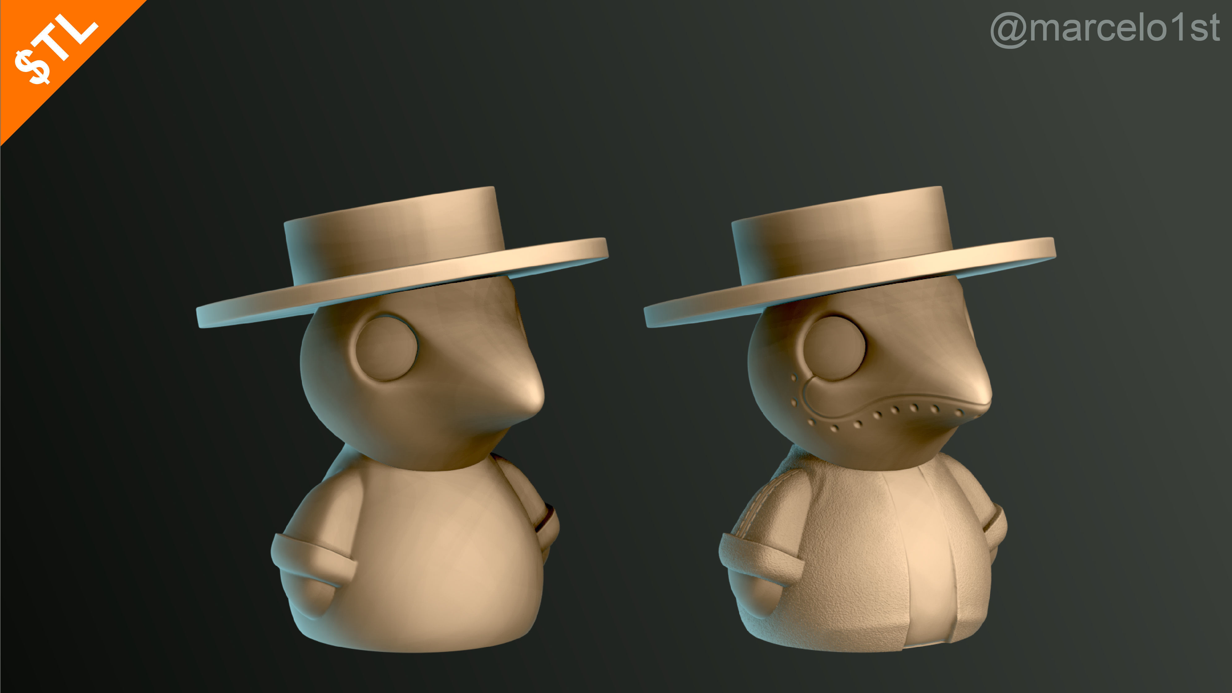 Plague Doctor - Black Death 3D print model_3