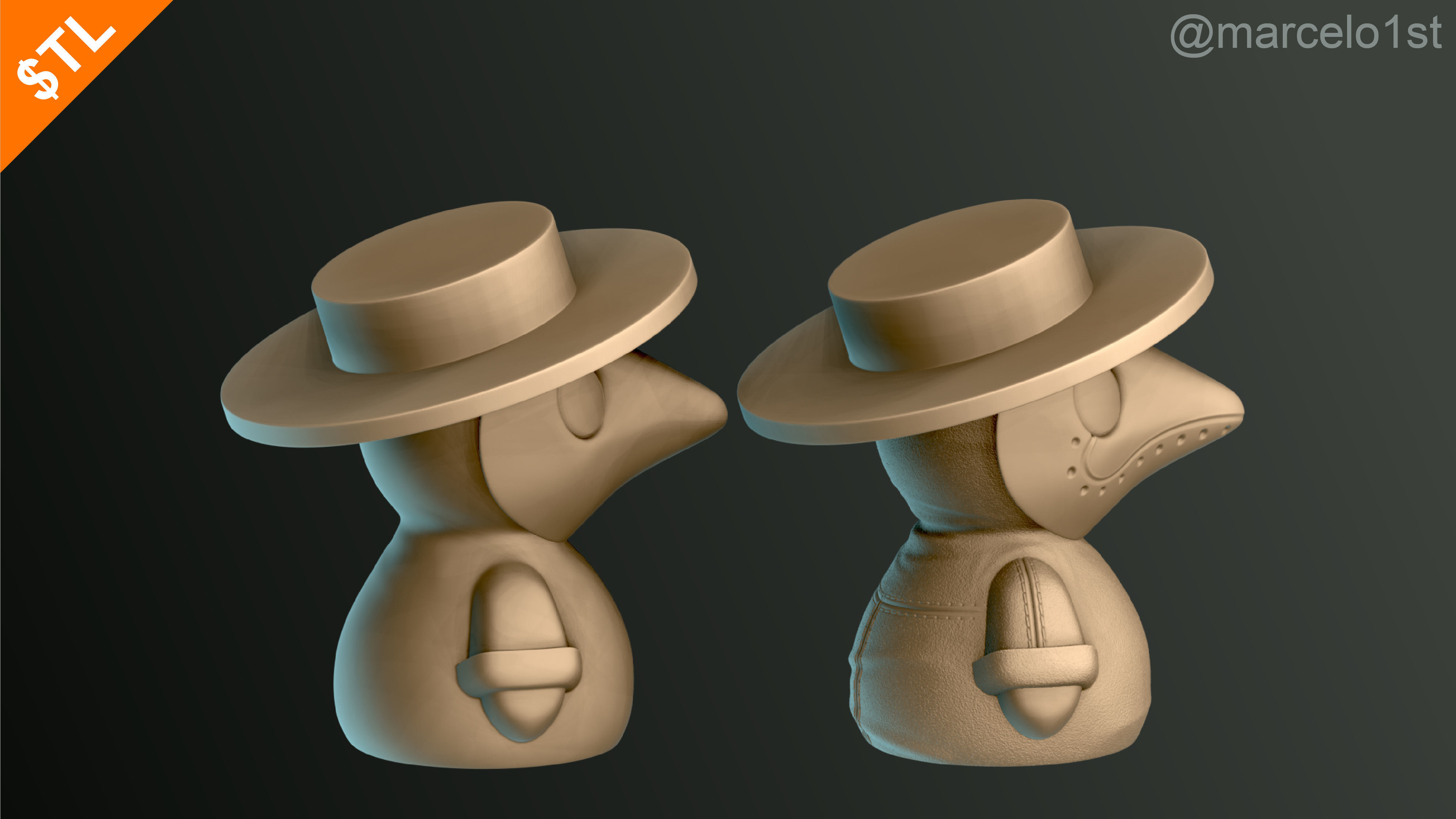 Plague Doctor - Black Death 3D print model_5