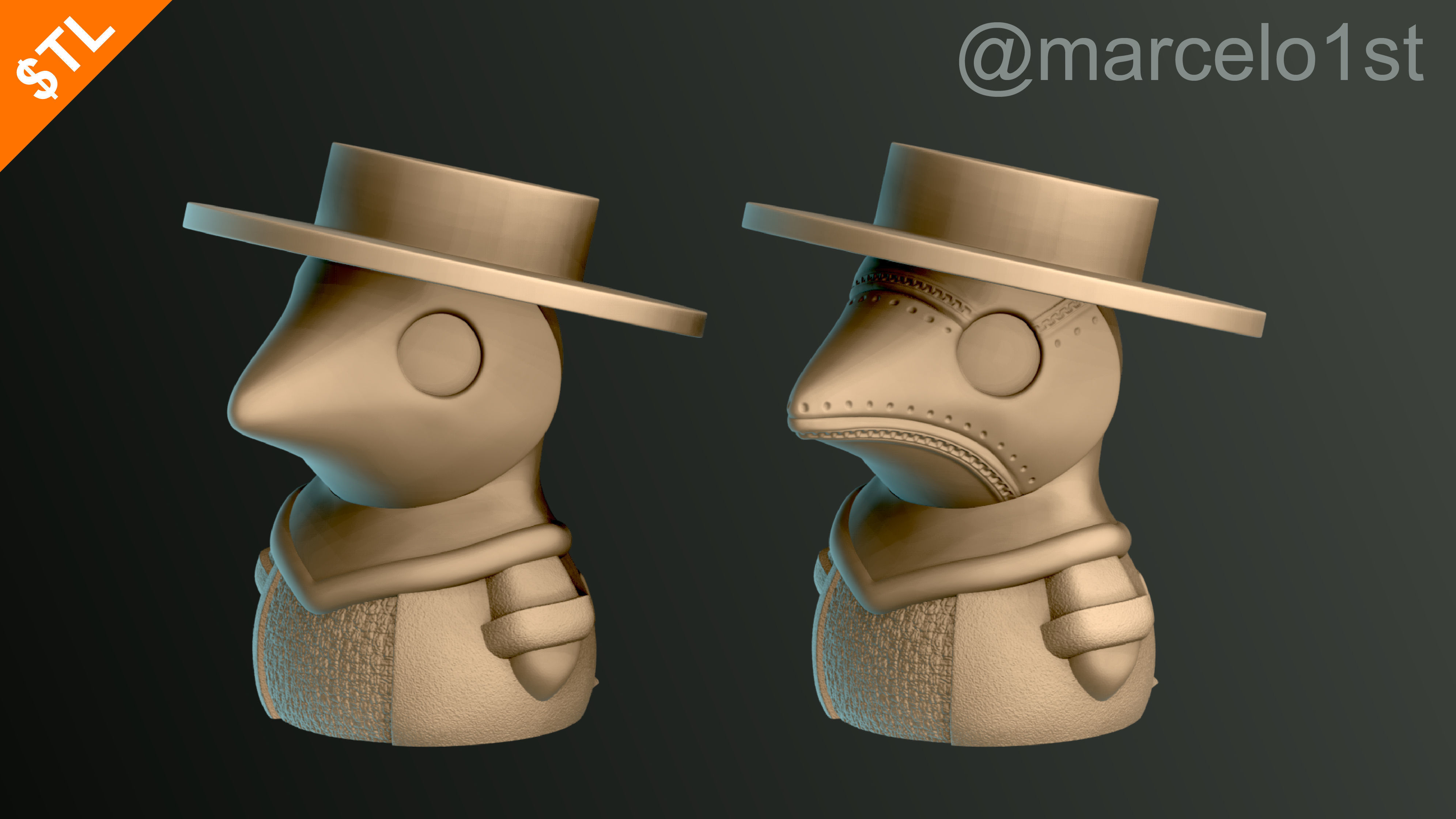Plague Doctor - Black Death 3D print model_22