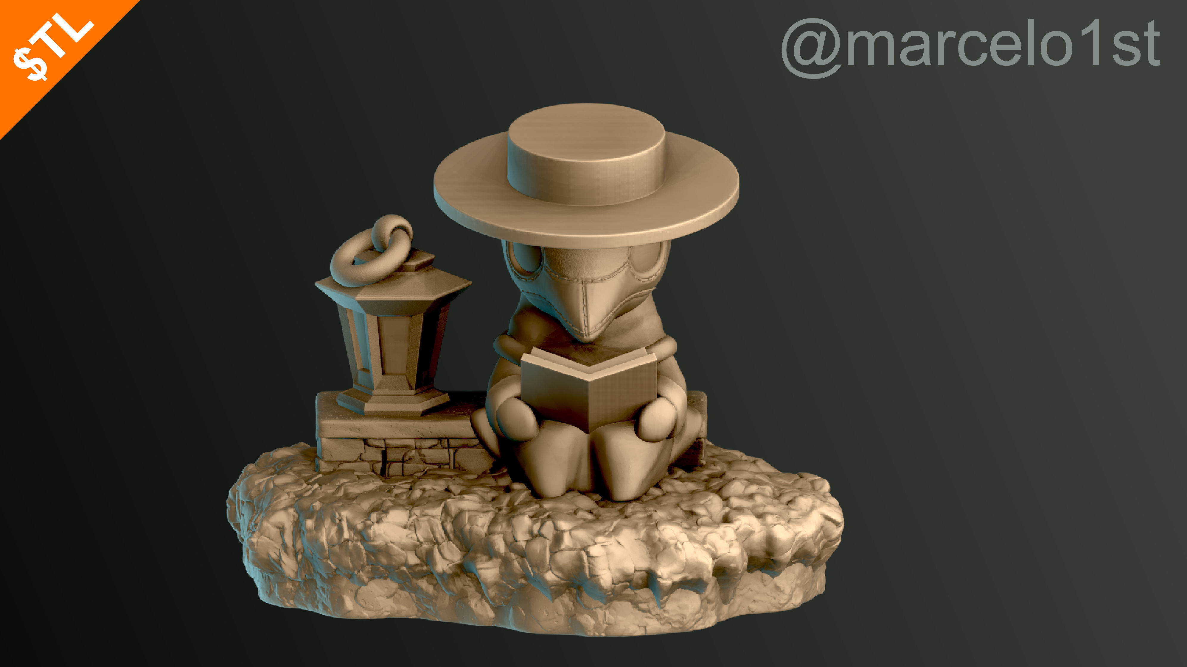 Plague Doctor - Black Death 3D print model_38
