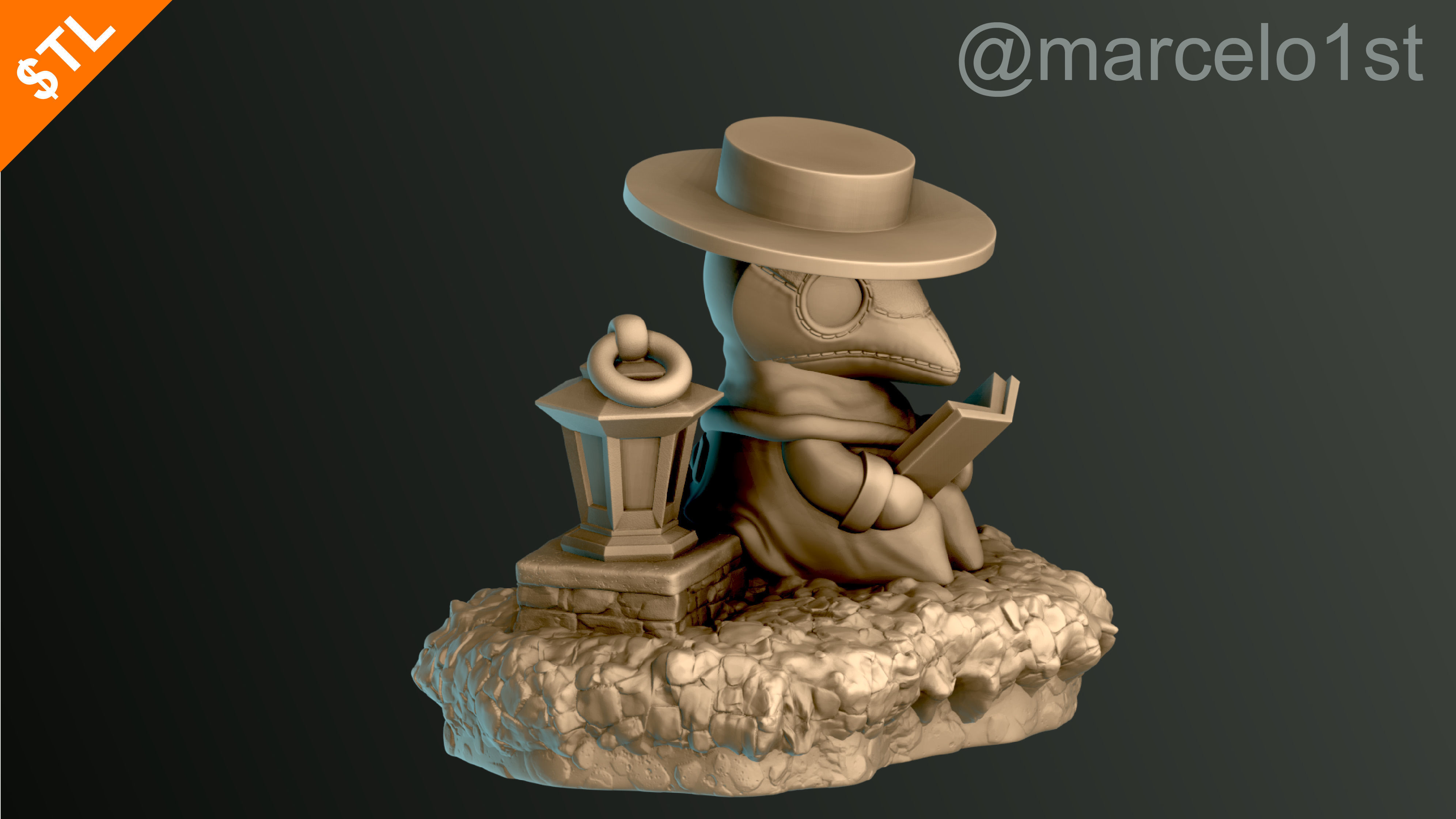 Plague Doctor - Black Death 3D print model_40