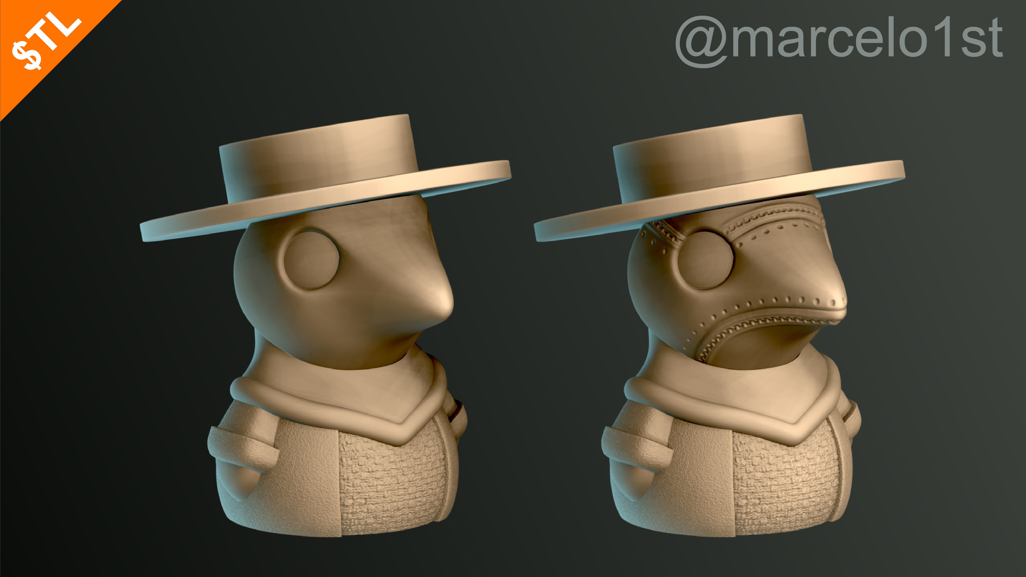 Plague Doctor - Black Death 3D print model_14