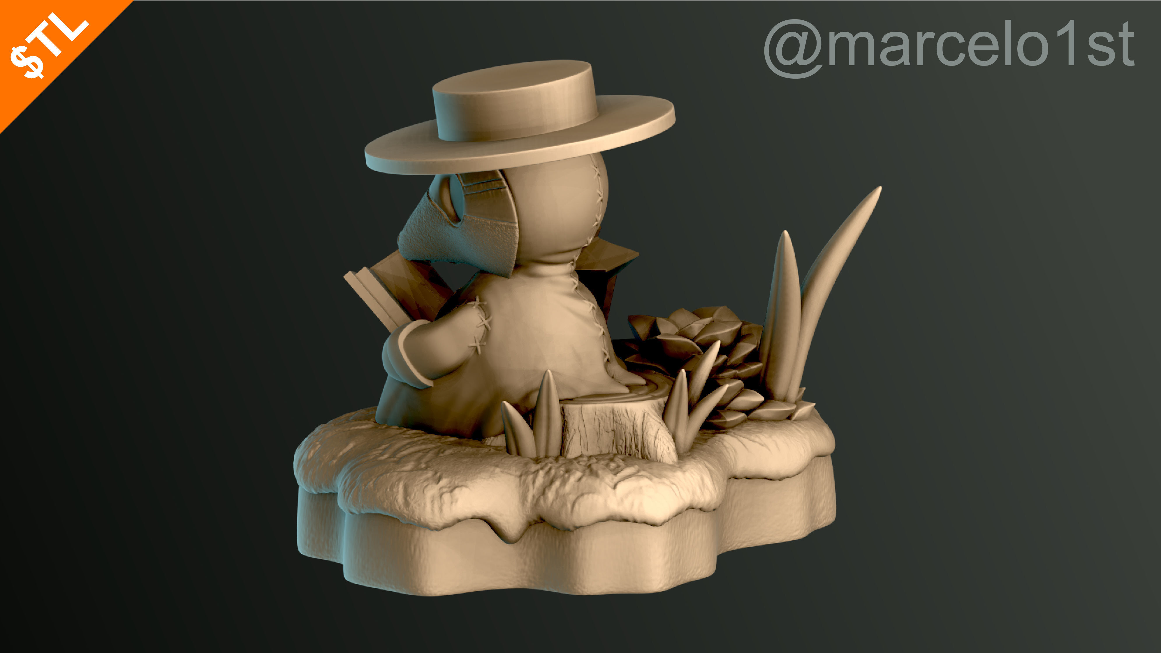 Plague Doctor - Black Death 3D print model_60