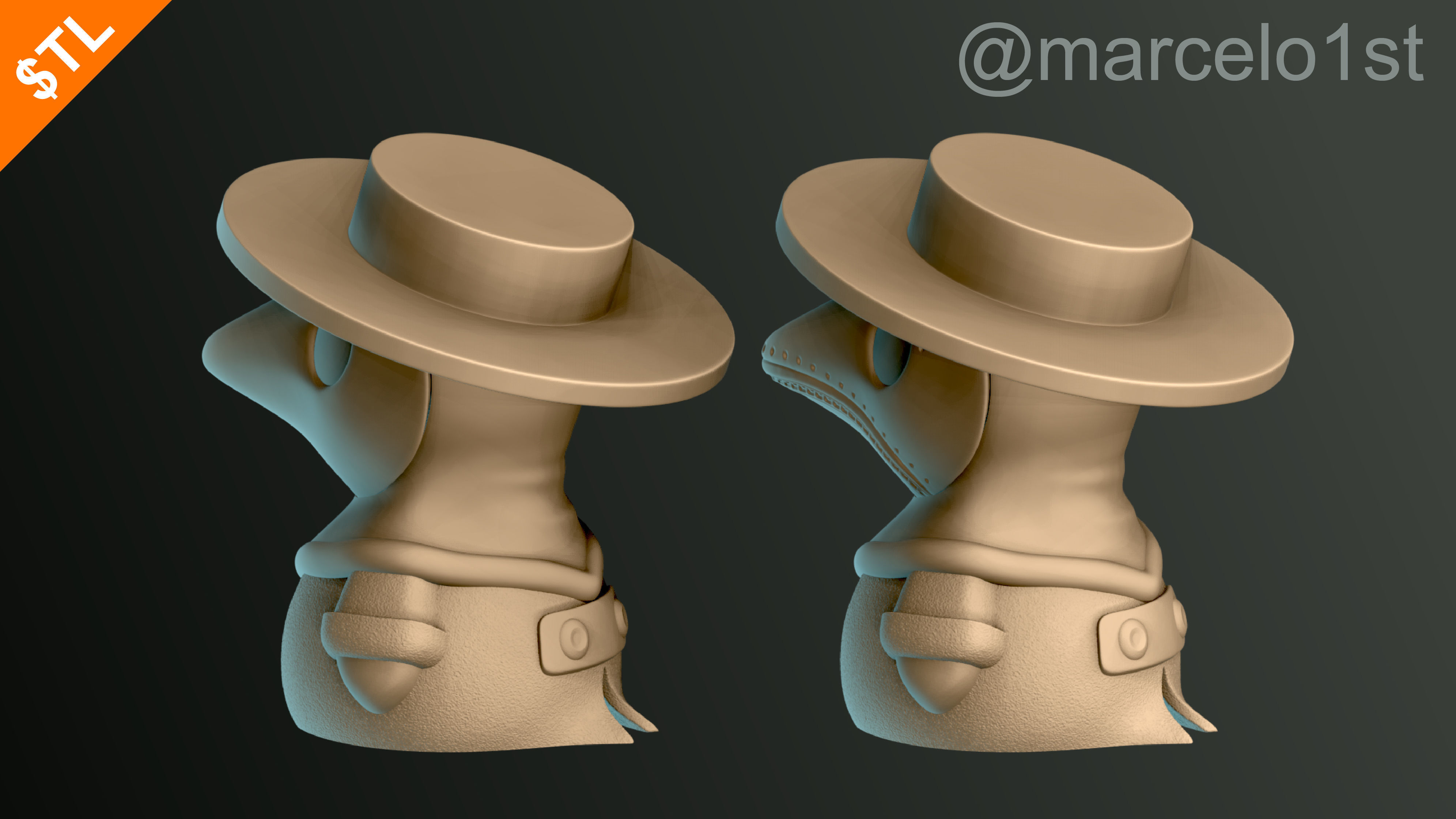 Plague Doctor - Black Death 3D print model_20