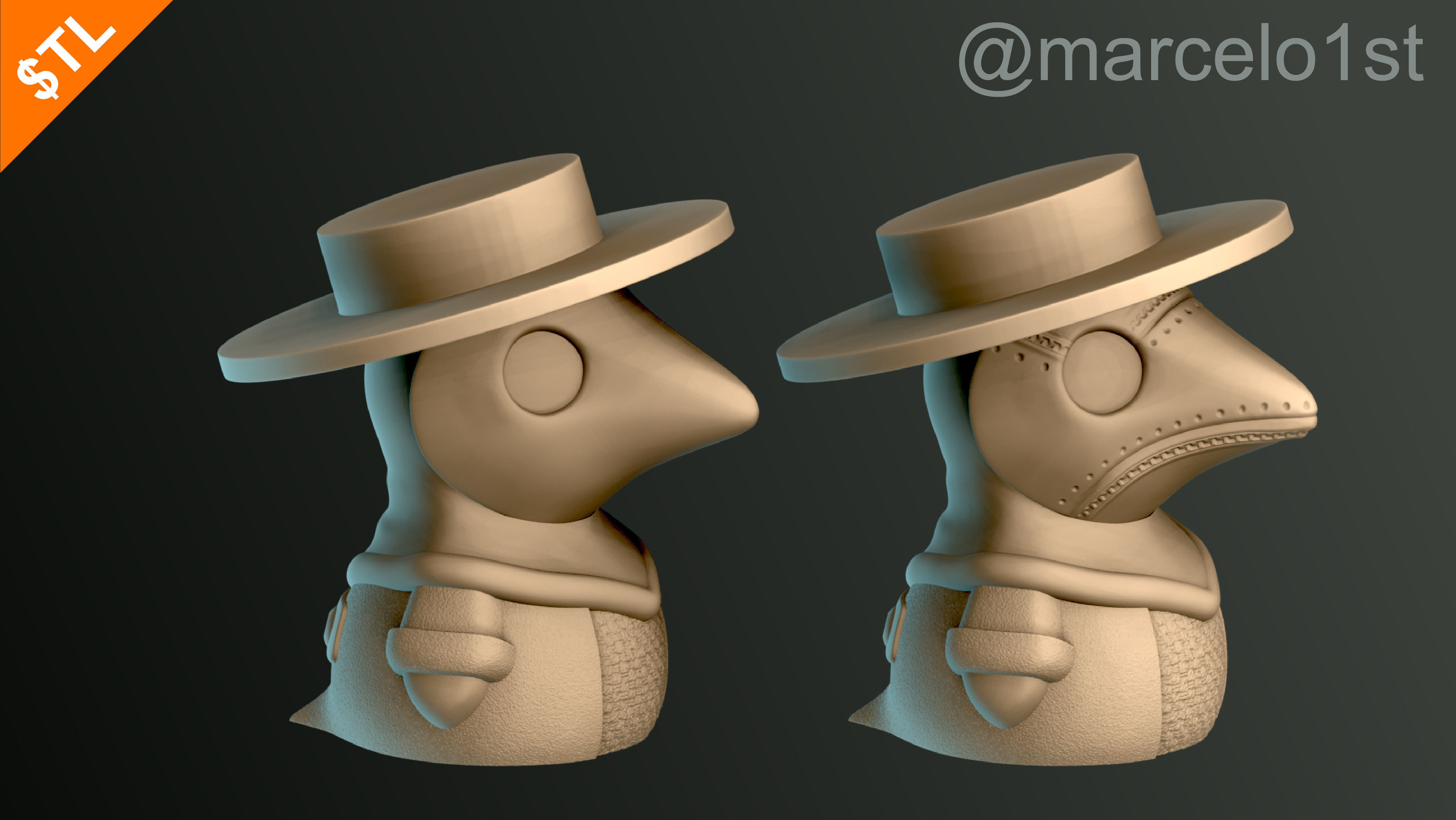 Plague Doctor - Black Death 3D print model_15