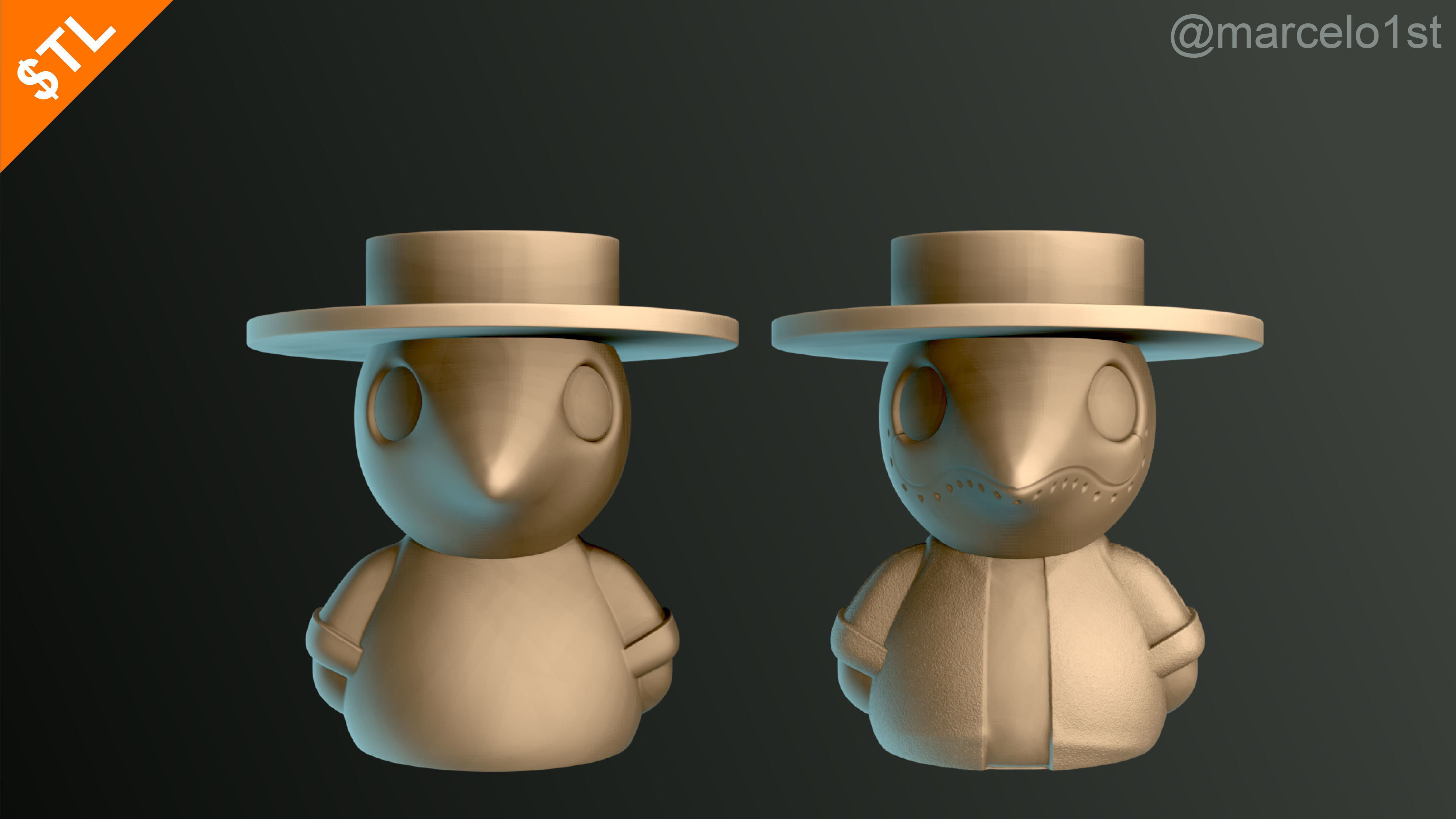 Plague Doctor - Black Death 3D print model_2