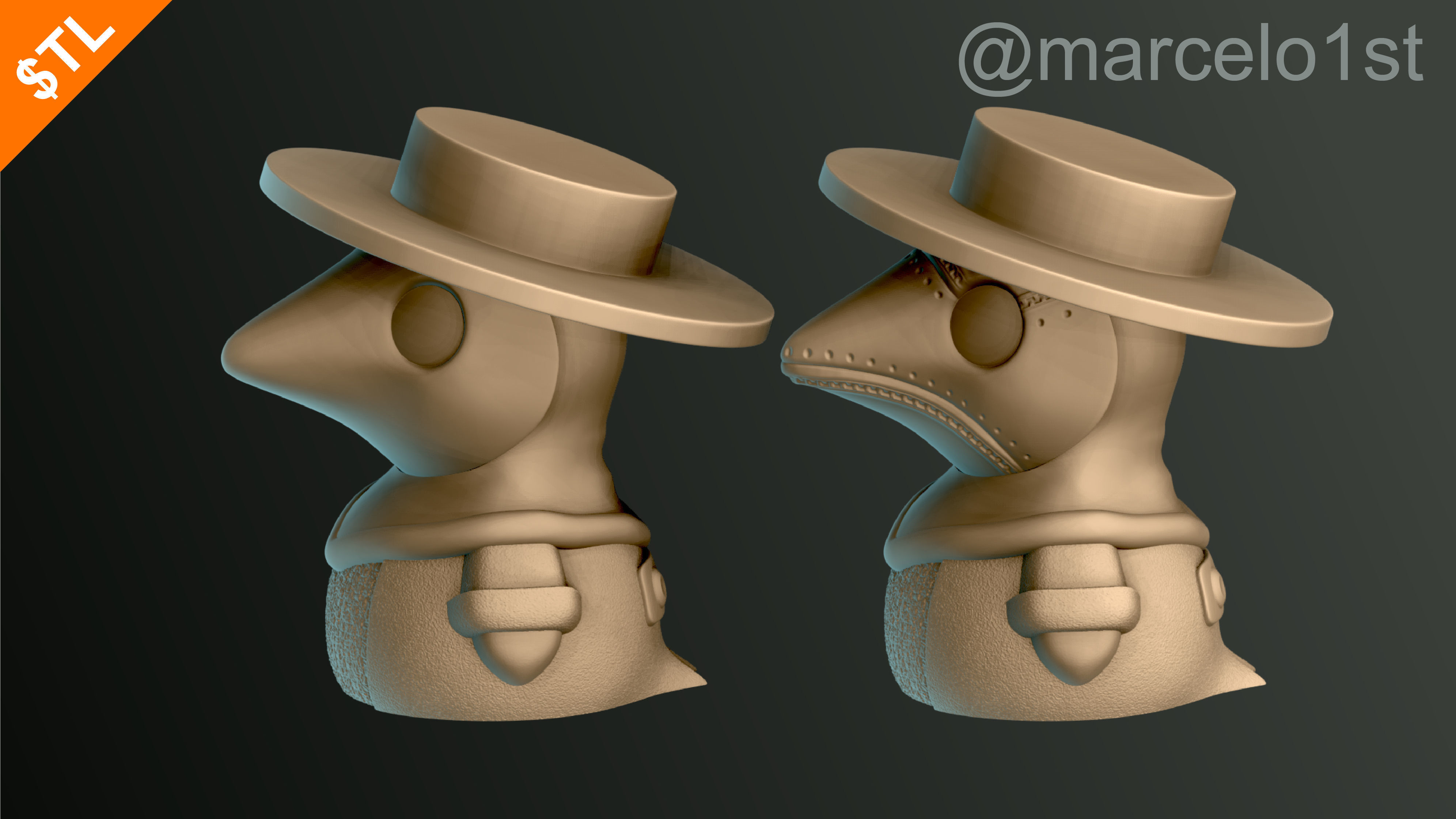 Plague Doctor - Black Death 3D print model_21