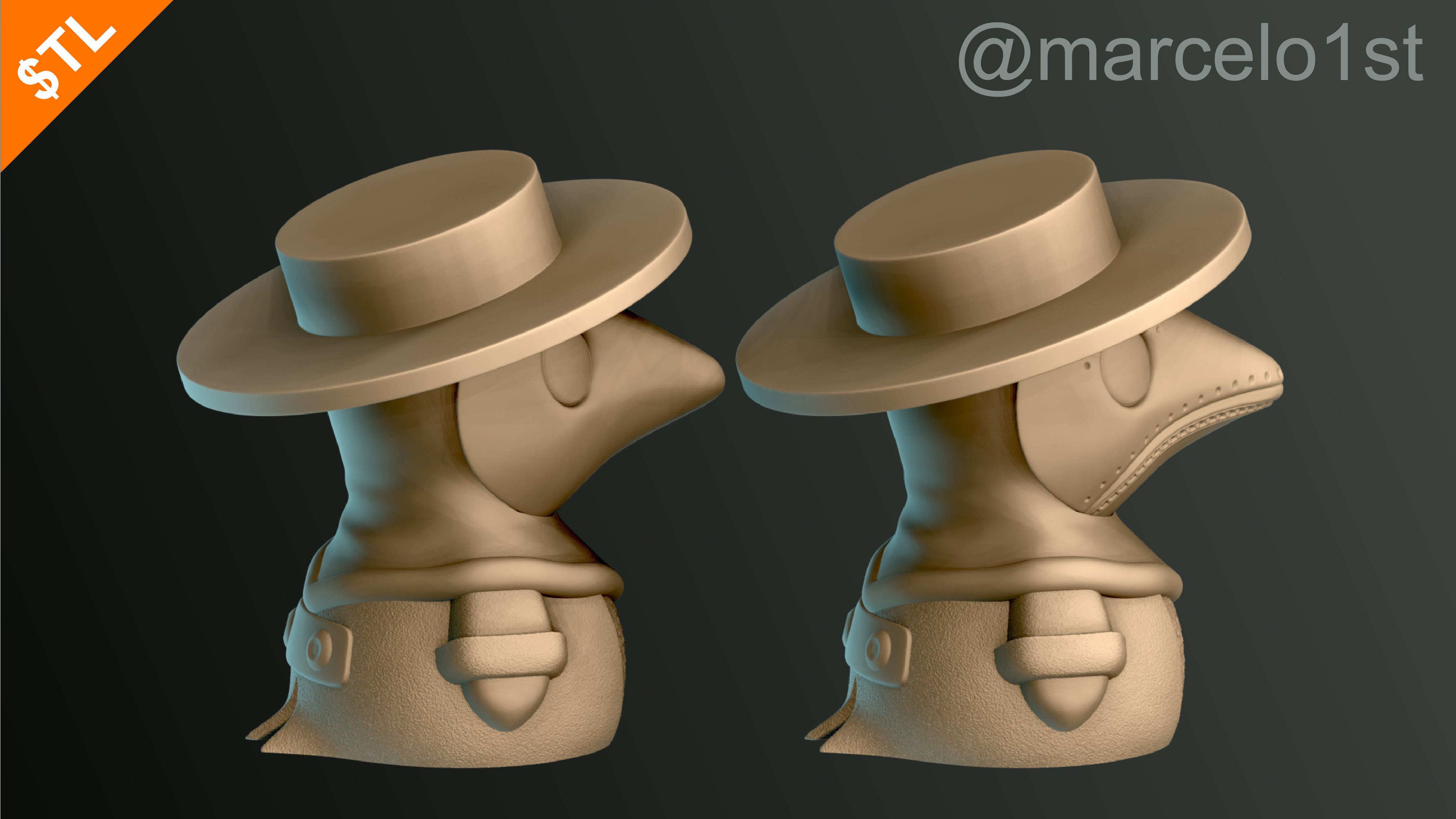 Plague Doctor - Black Death 3D print model_16