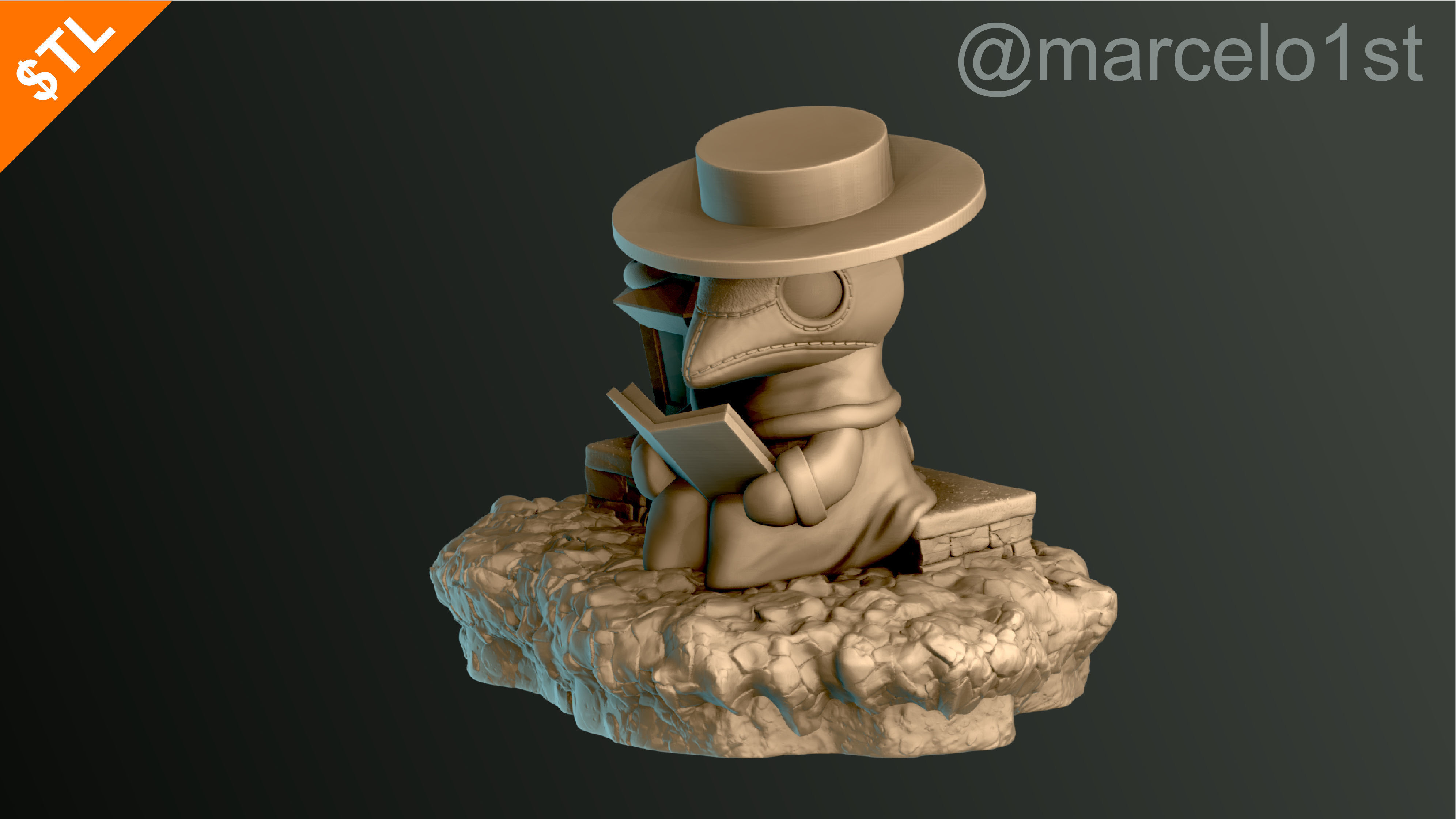 Plague Doctor - Black Death 3D print model_47