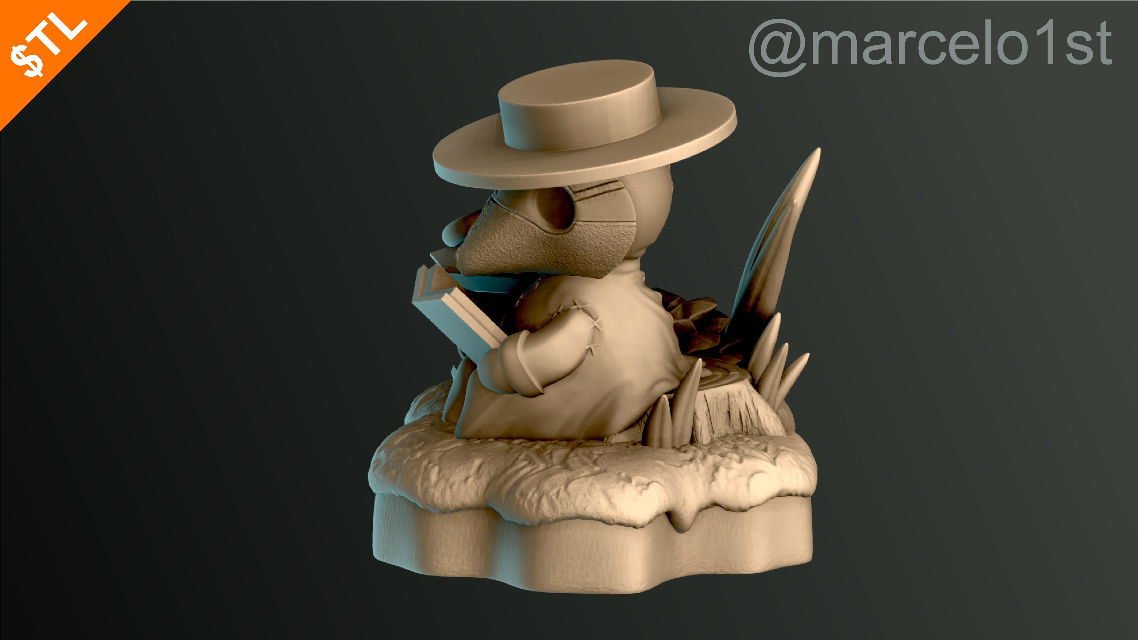 Plague Doctor - Black Death 3D print model_61
