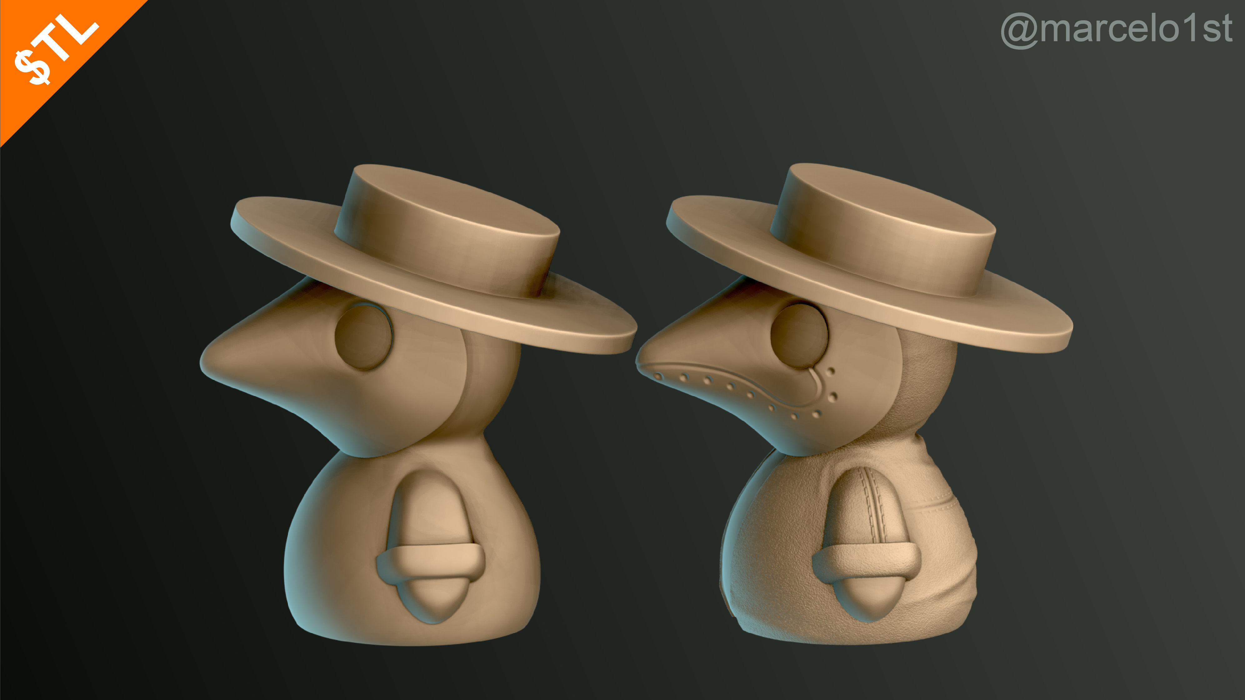 Plague Doctor - Black Death 3D print model_10
