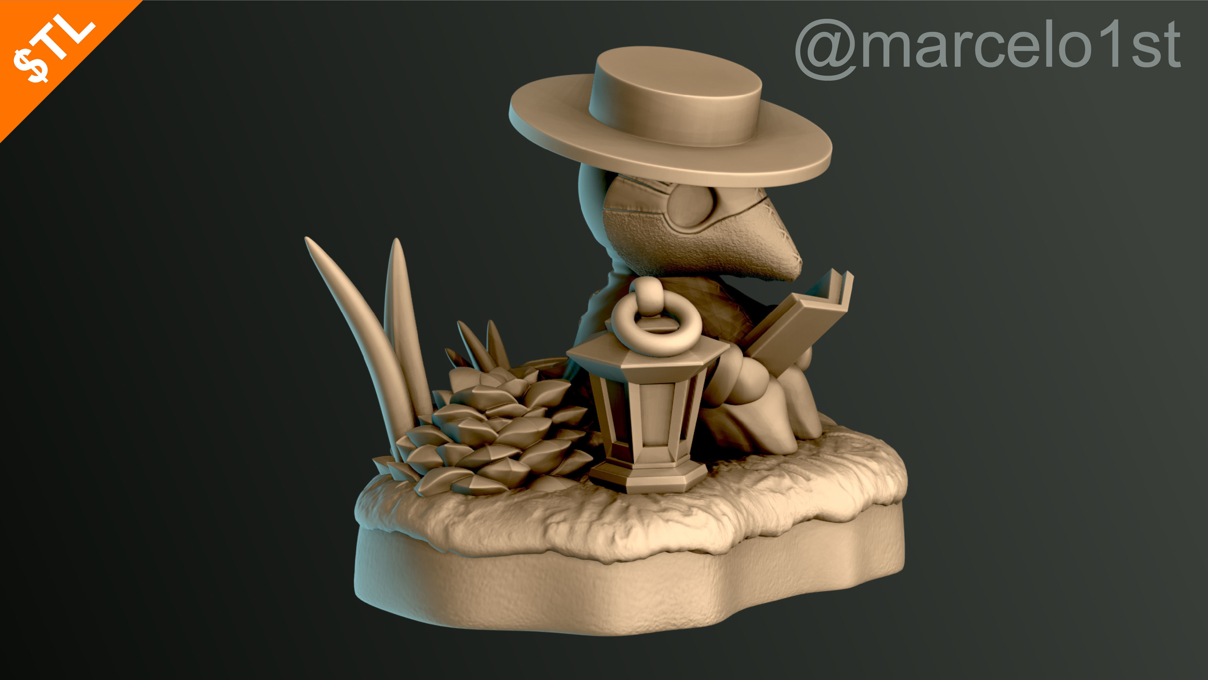 Plague Doctor - Black Death 3D print model_55