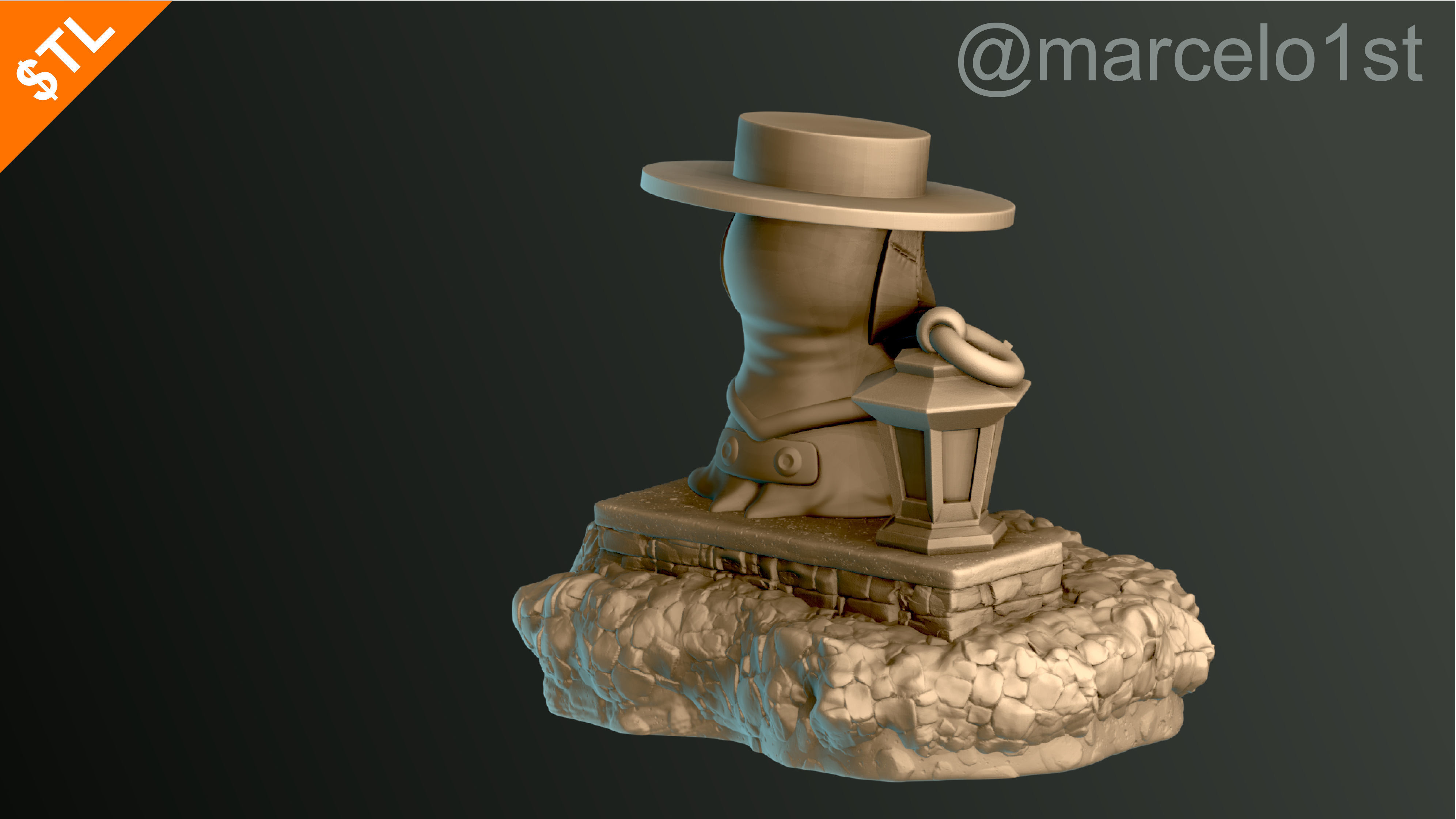 Plague Doctor - Black Death 3D print model_42