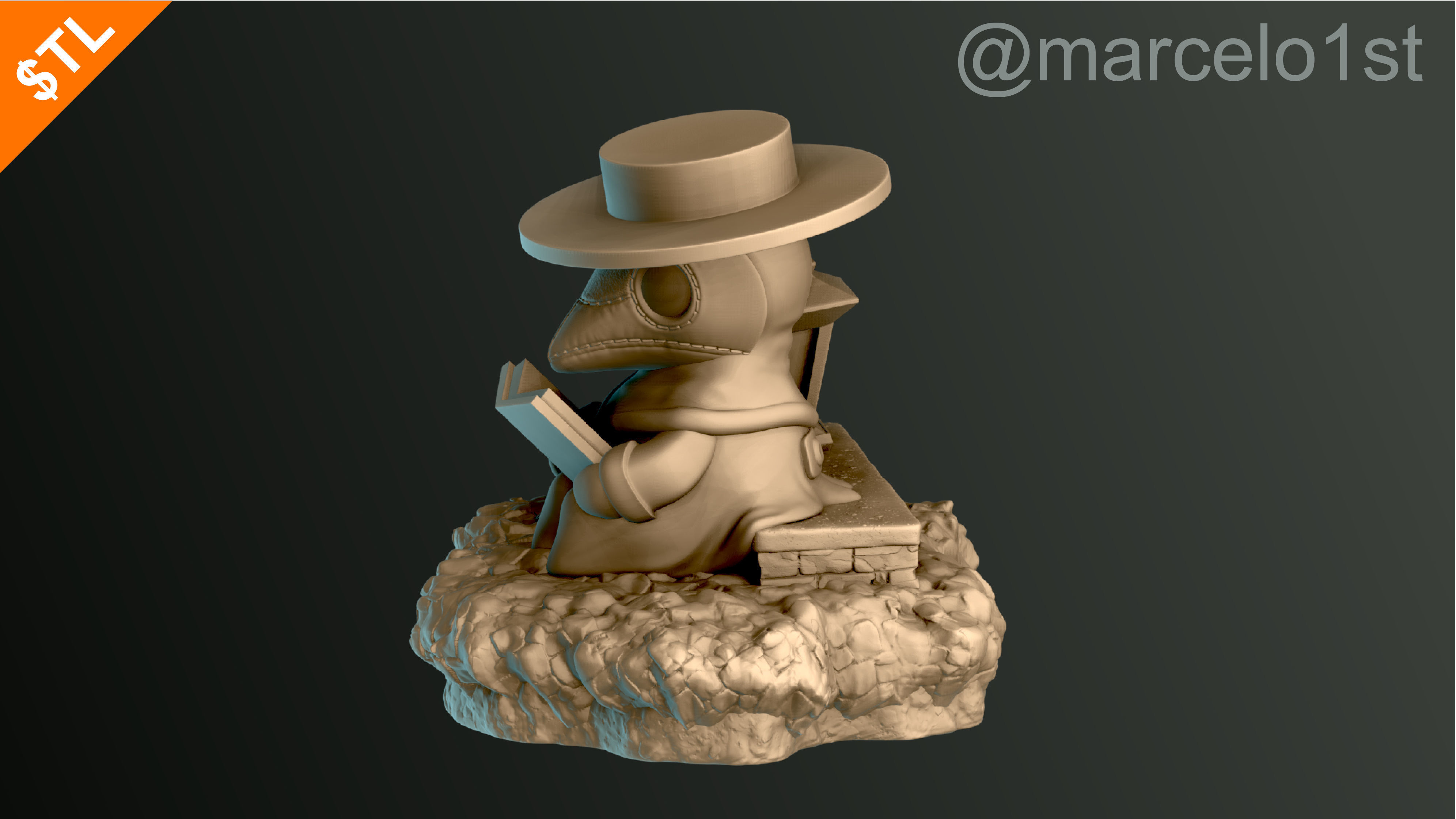 Plague Doctor - Black Death 3D print model_46