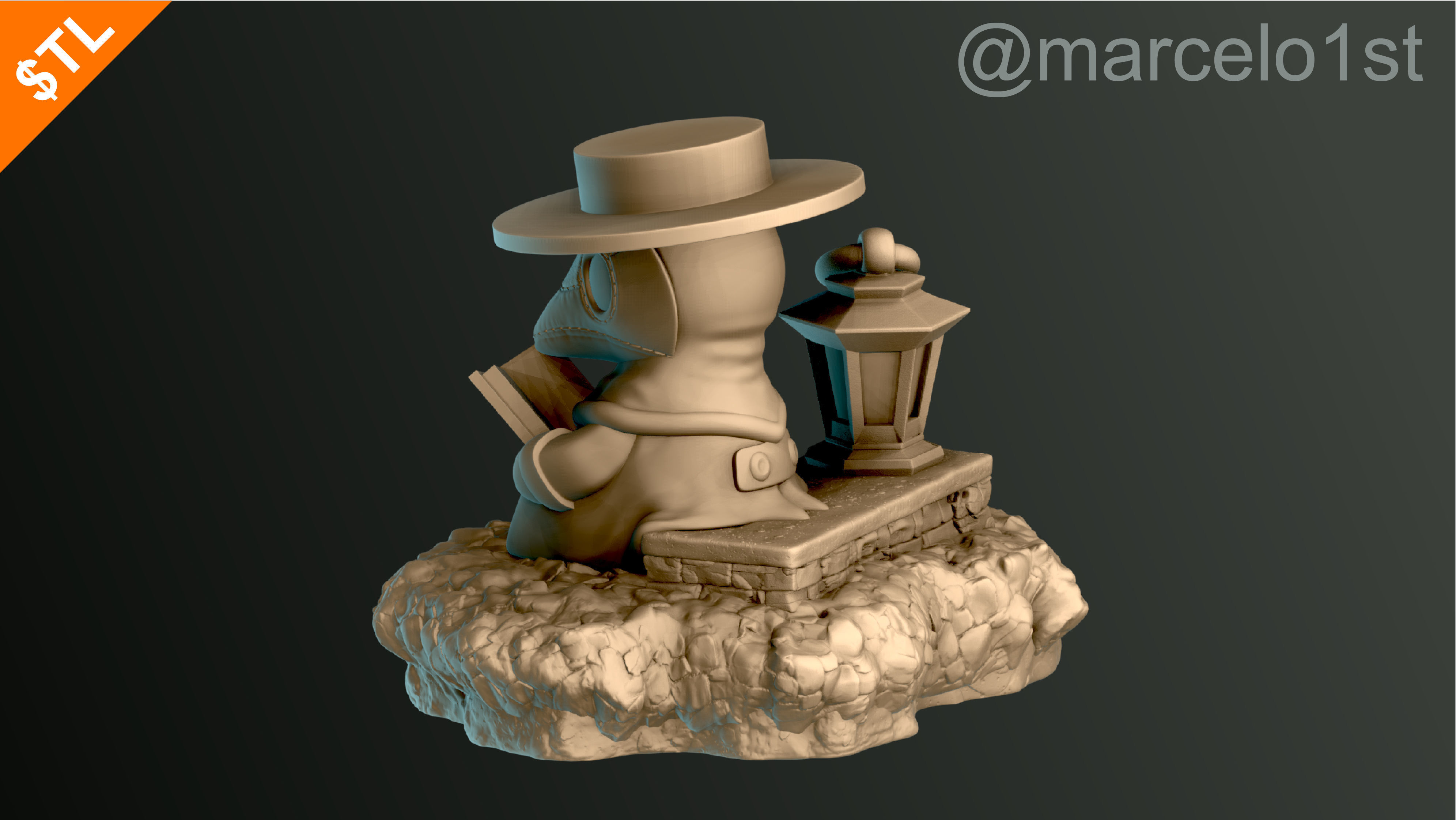 Plague Doctor - Black Death 3D print model_45