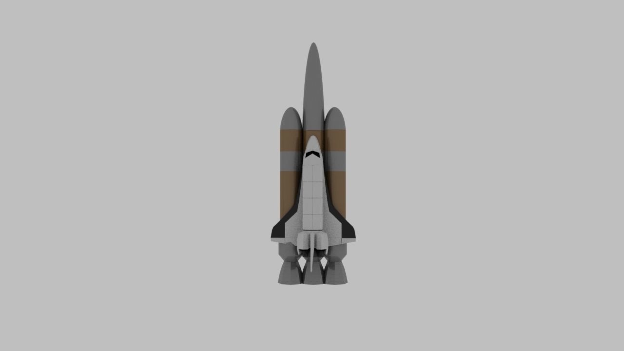 Space Shuttle Free low-poly 3D model_5