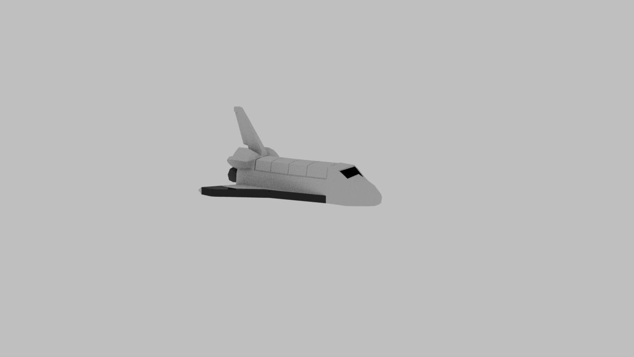 Space Shuttle Free low-poly 3D model_1