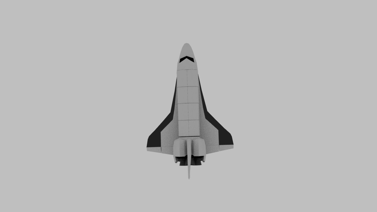 Space Shuttle Free low-poly 3D model_4