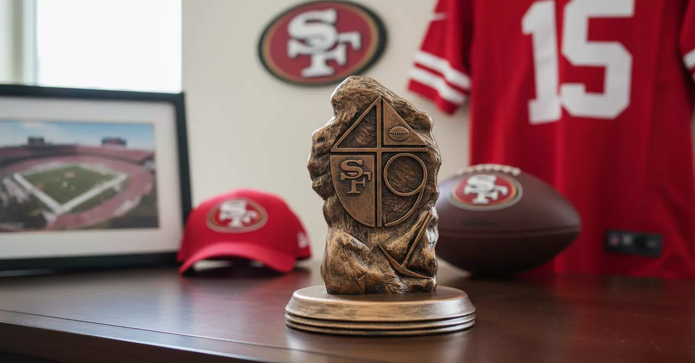 Statue The San Francisco 49ers - NFC - Wood model CNC 3D print model_0