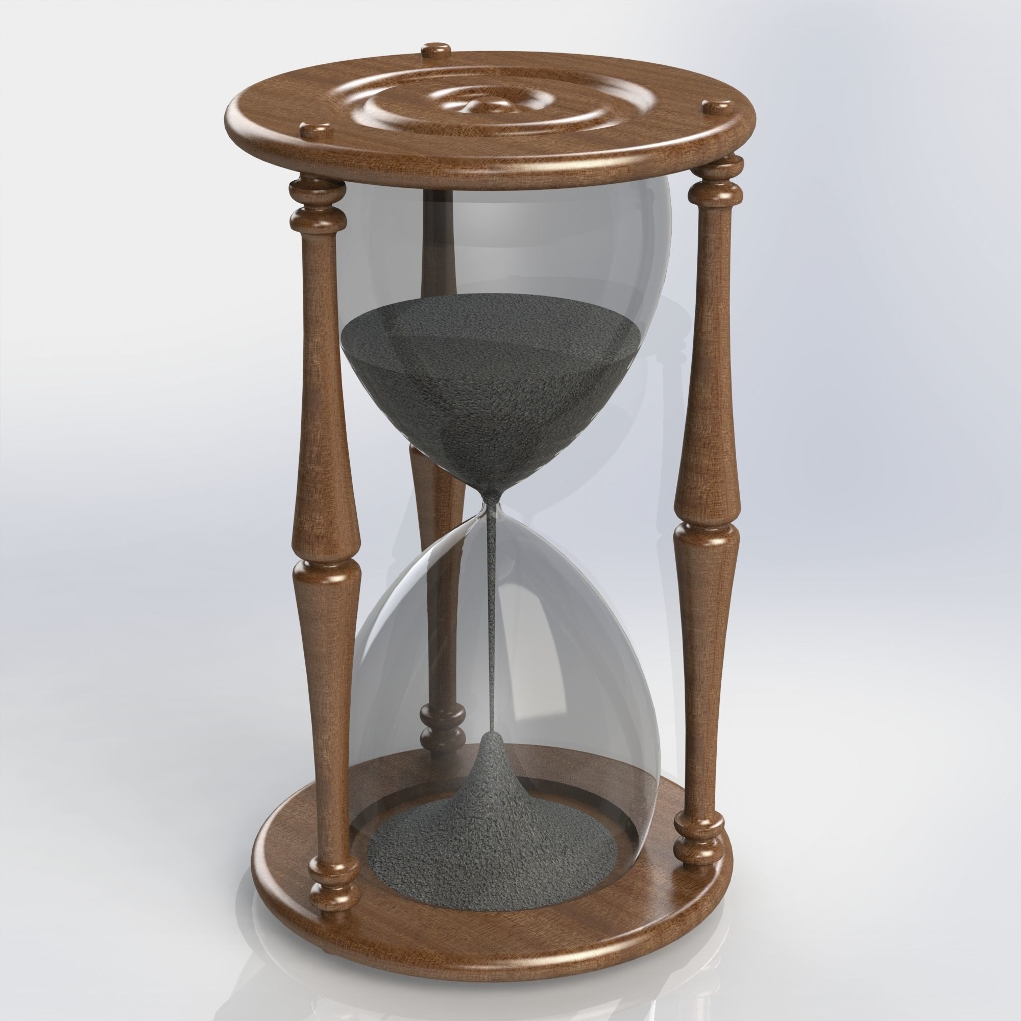 Hourglass Free 3D model_1