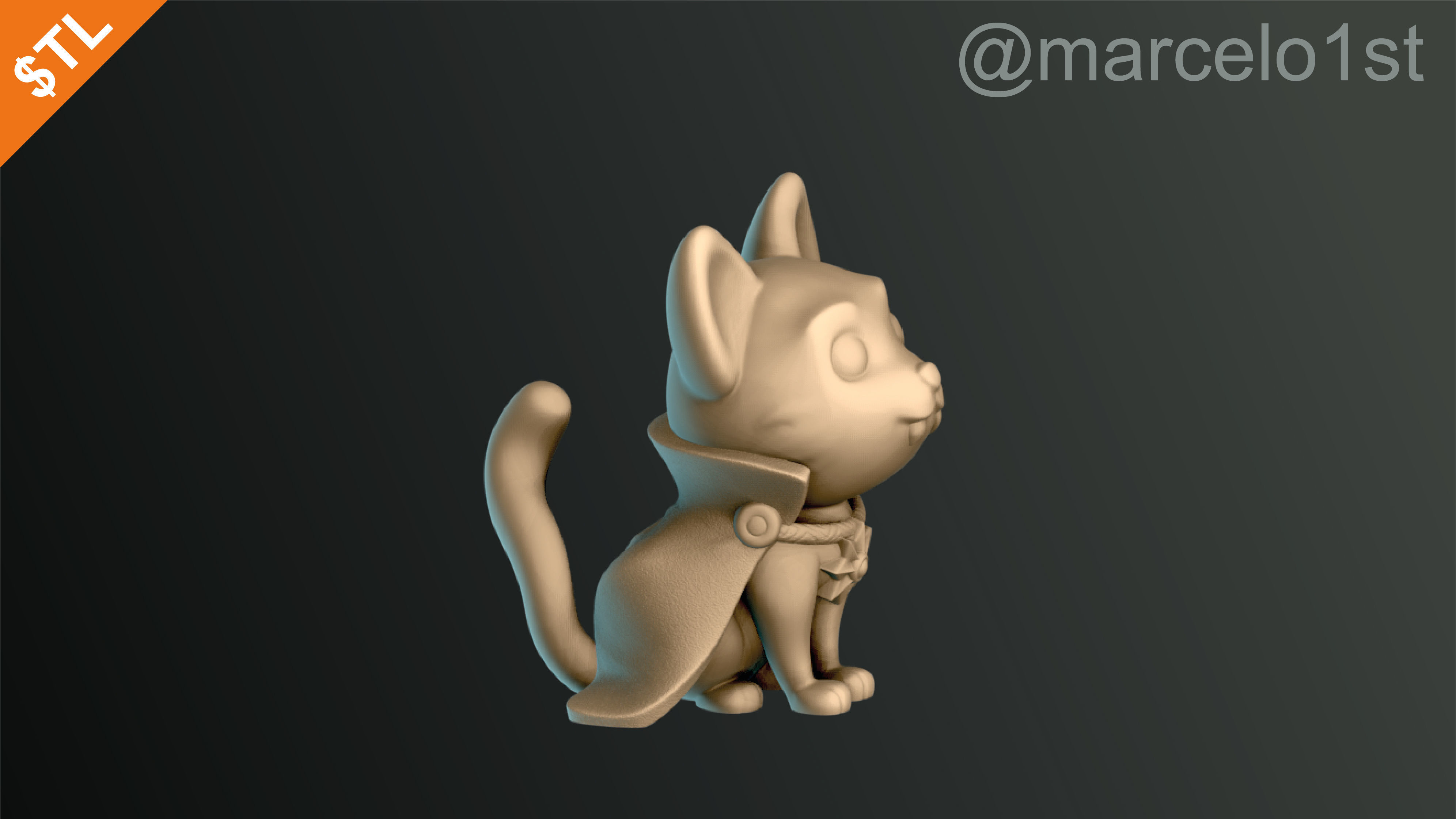 Cats Cute Halloween Decoration 3D print model_8