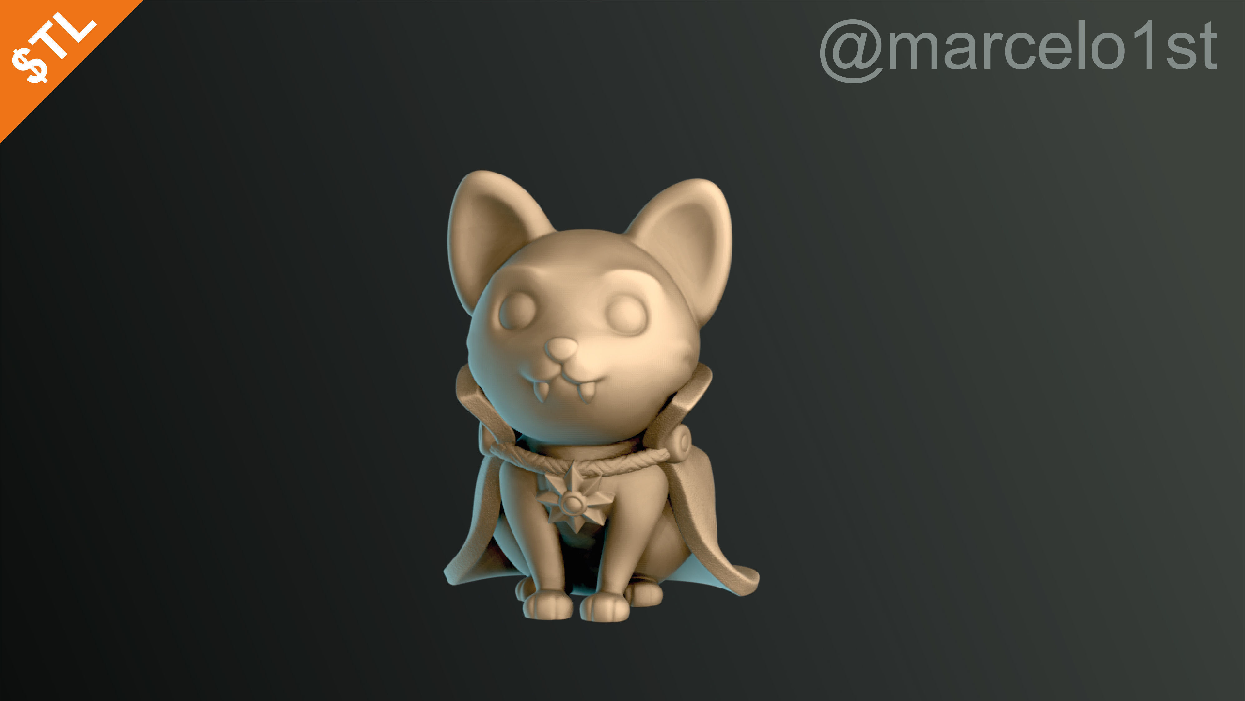 Cats Cute Halloween Decoration 3D print model_12