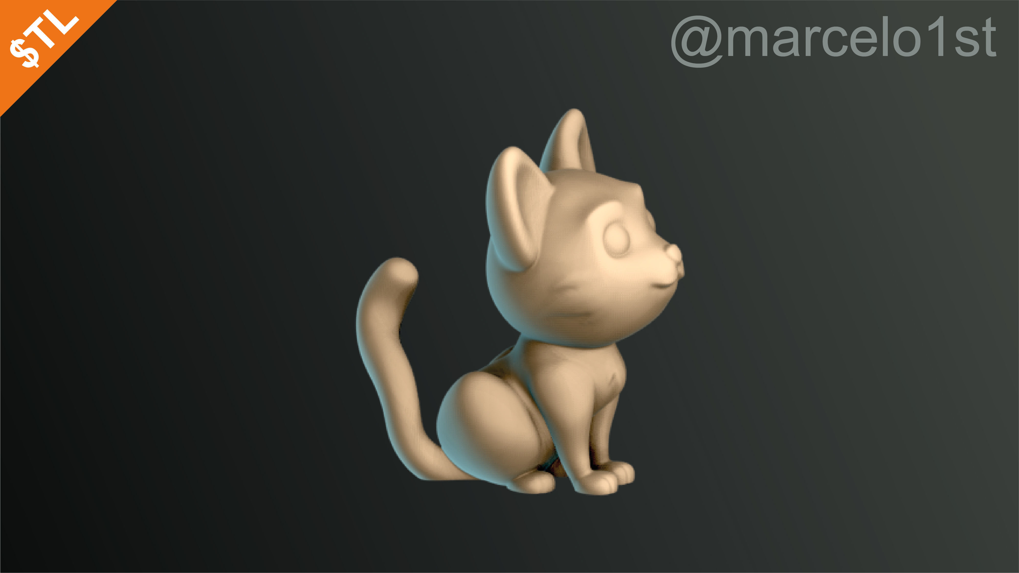 Cats Cute Halloween Decoration 3D print model_2
