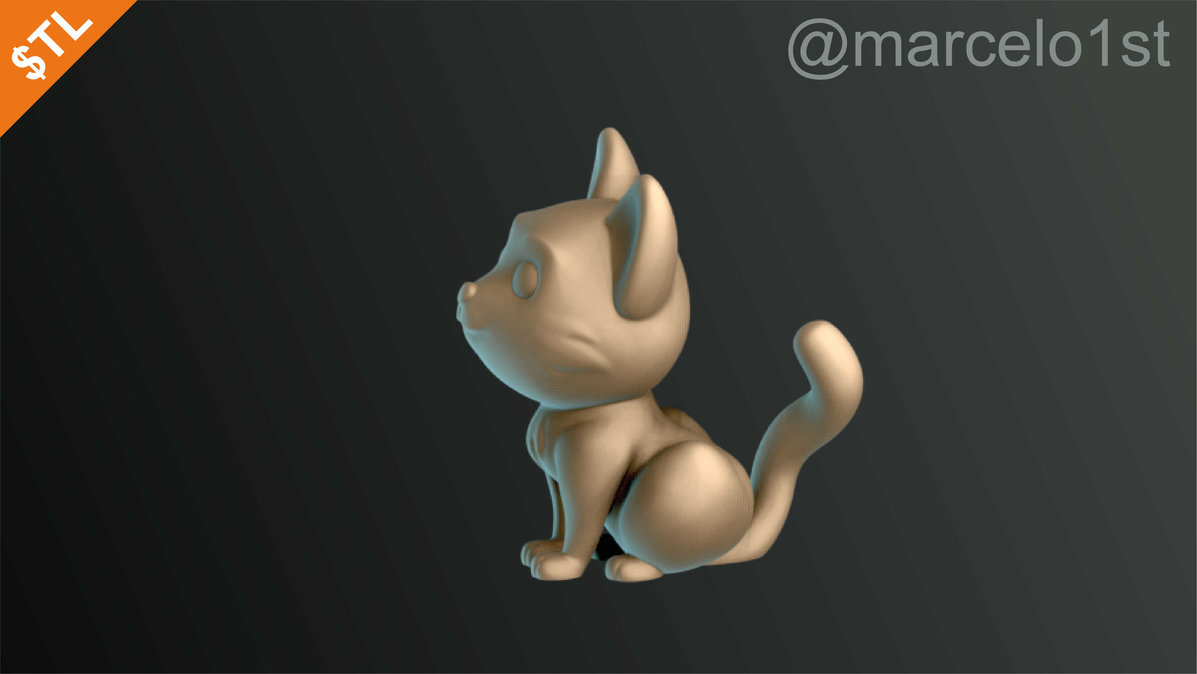 Cats Cute Halloween Decoration 3D print model_5