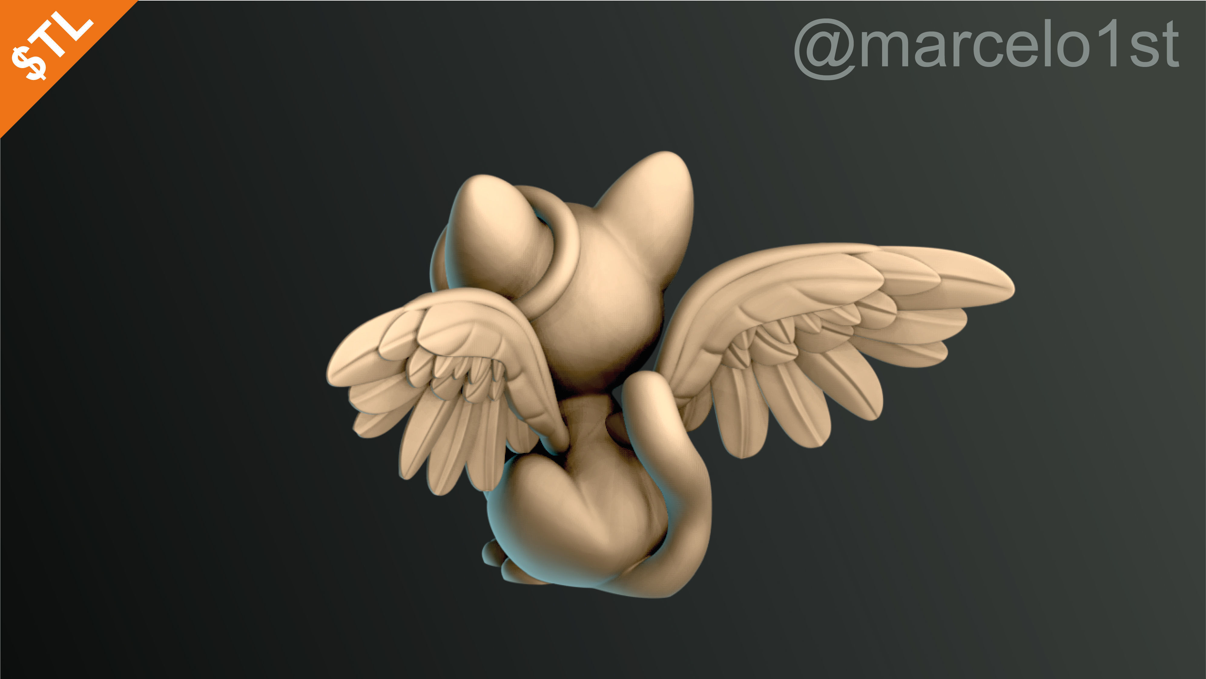 Cats Cute Halloween Decoration 3D print model_28