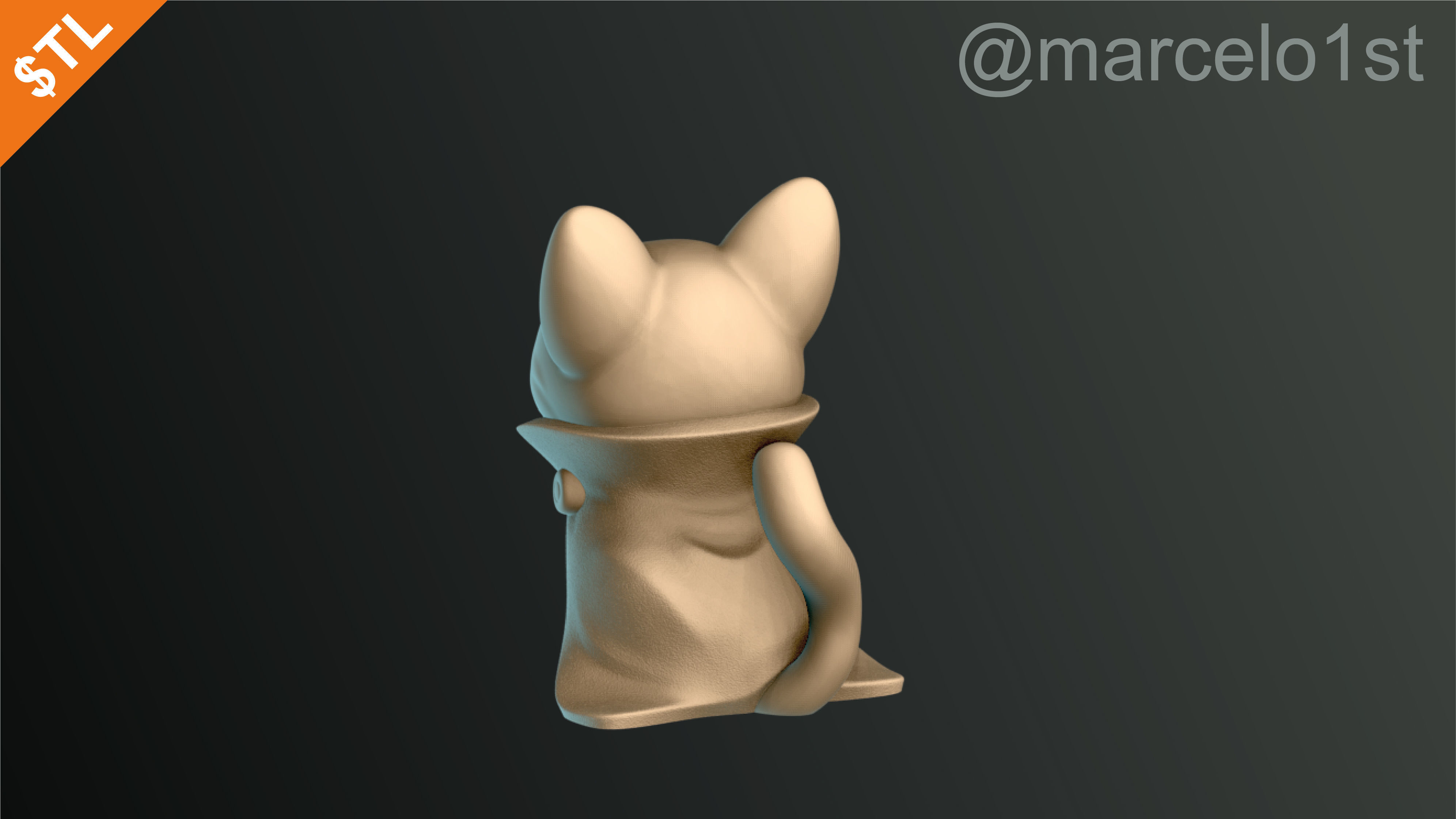 Cats Cute Halloween Decoration 3D print model_10