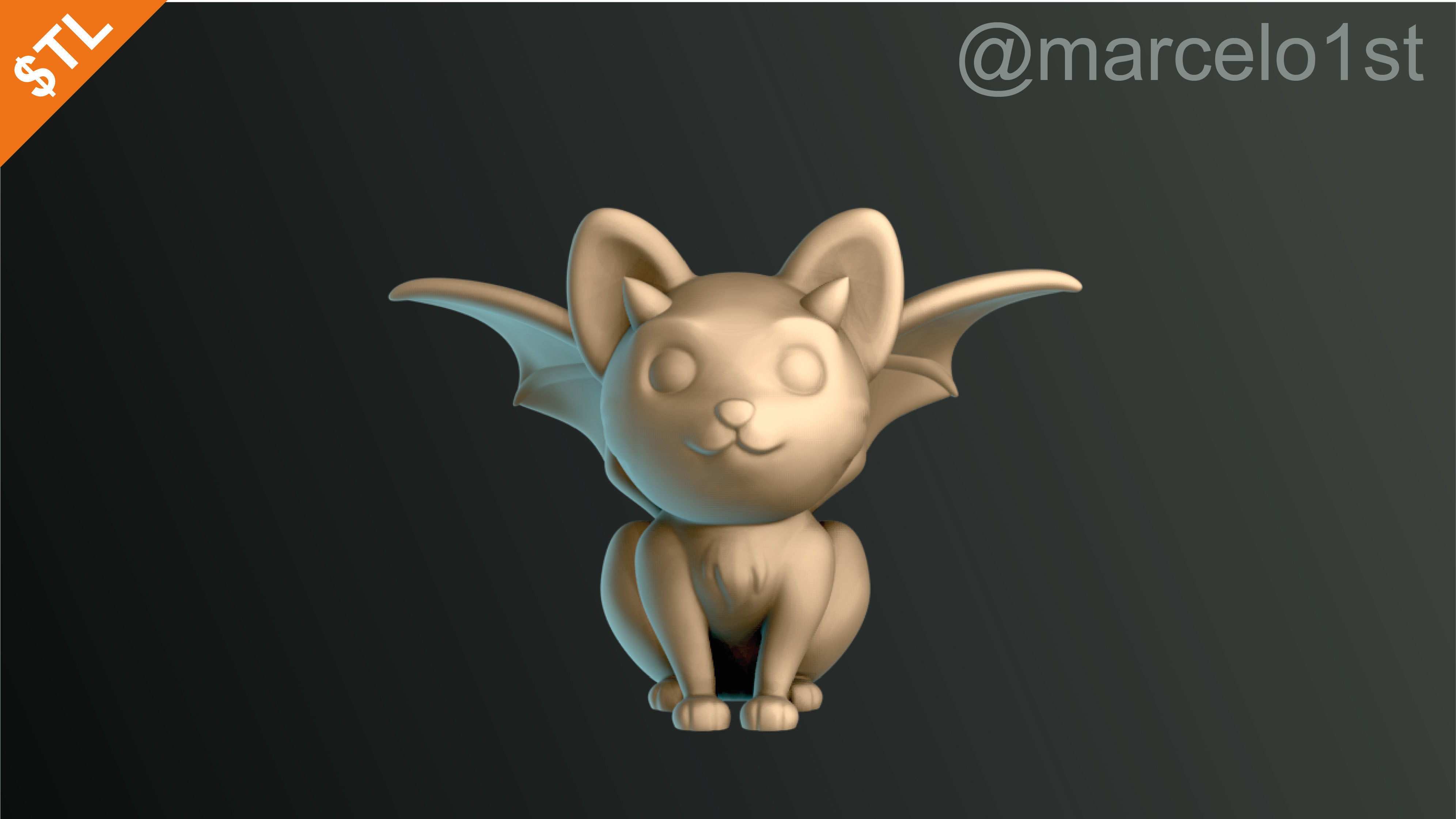 Cats Cute Halloween Decoration 3D print model_32