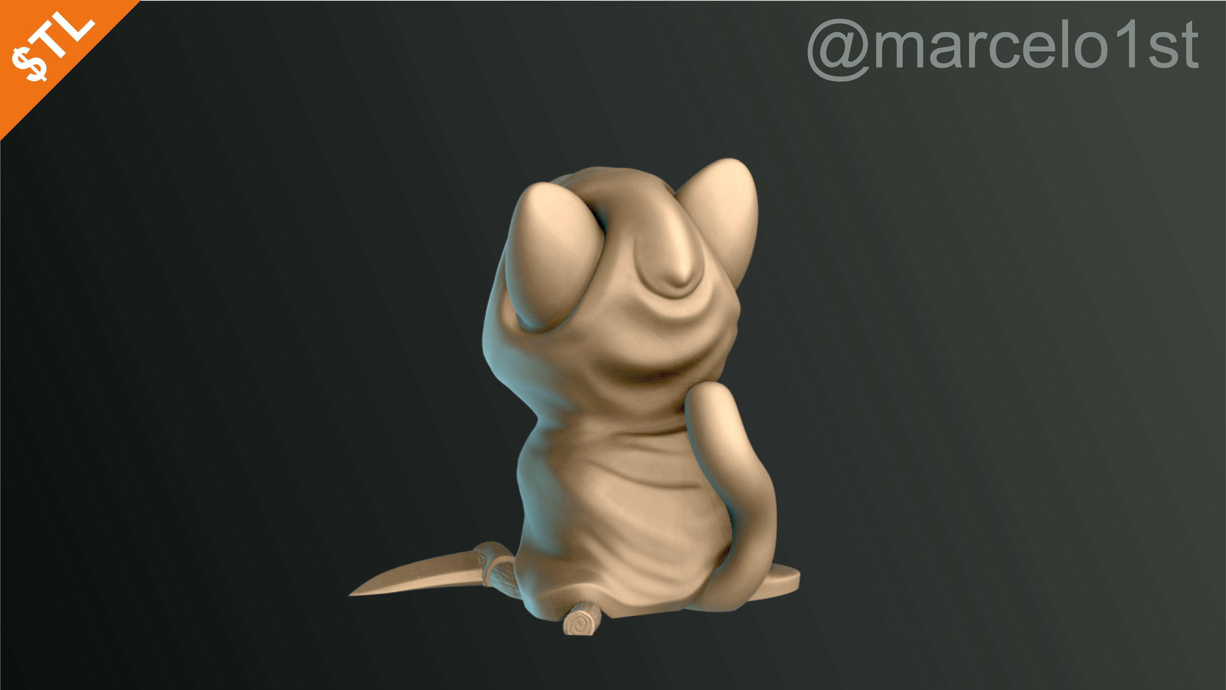 Cats Cute Halloween Decoration 3D print model_16