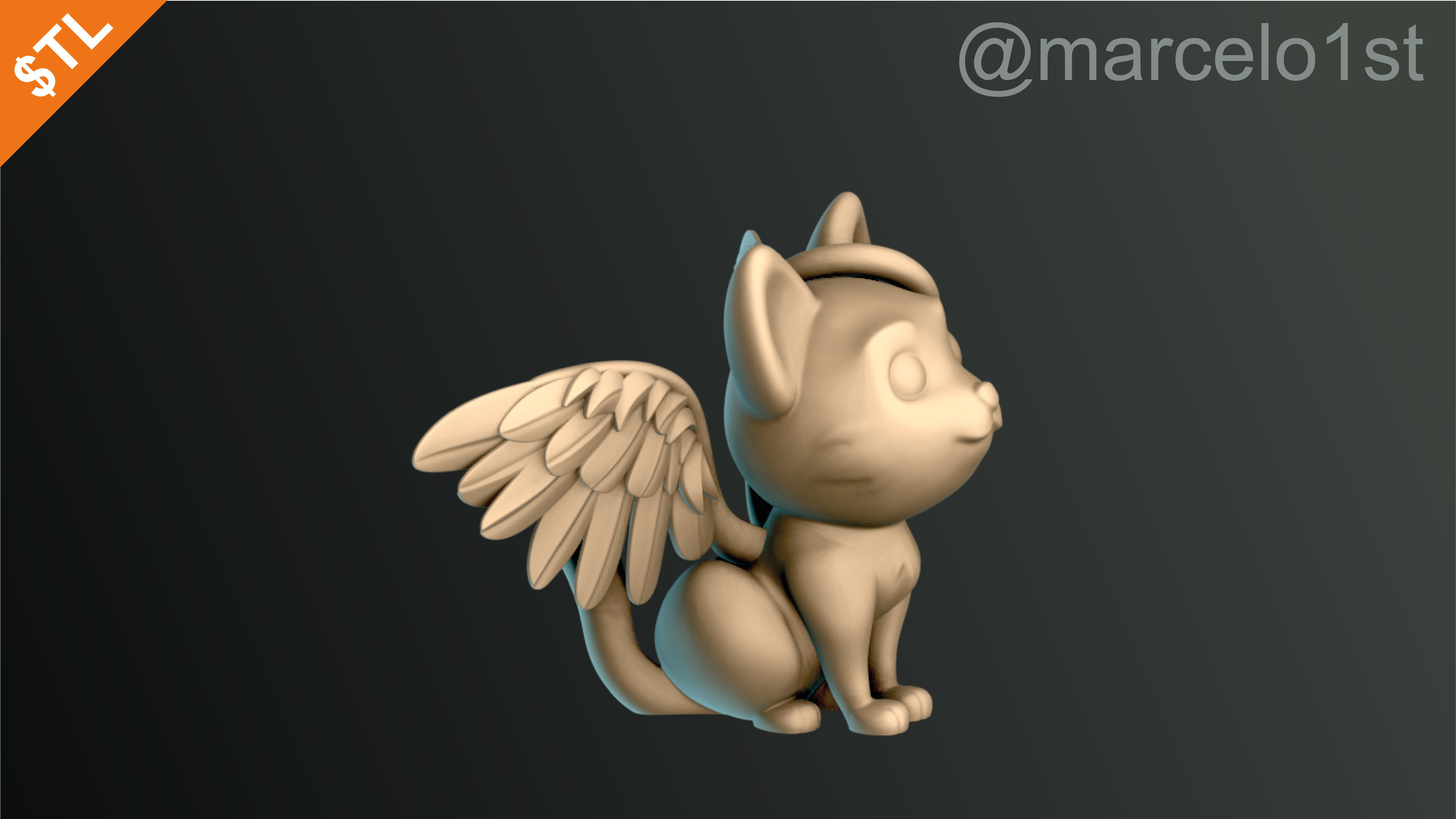 Cats Cute Halloween Decoration 3D print model_26