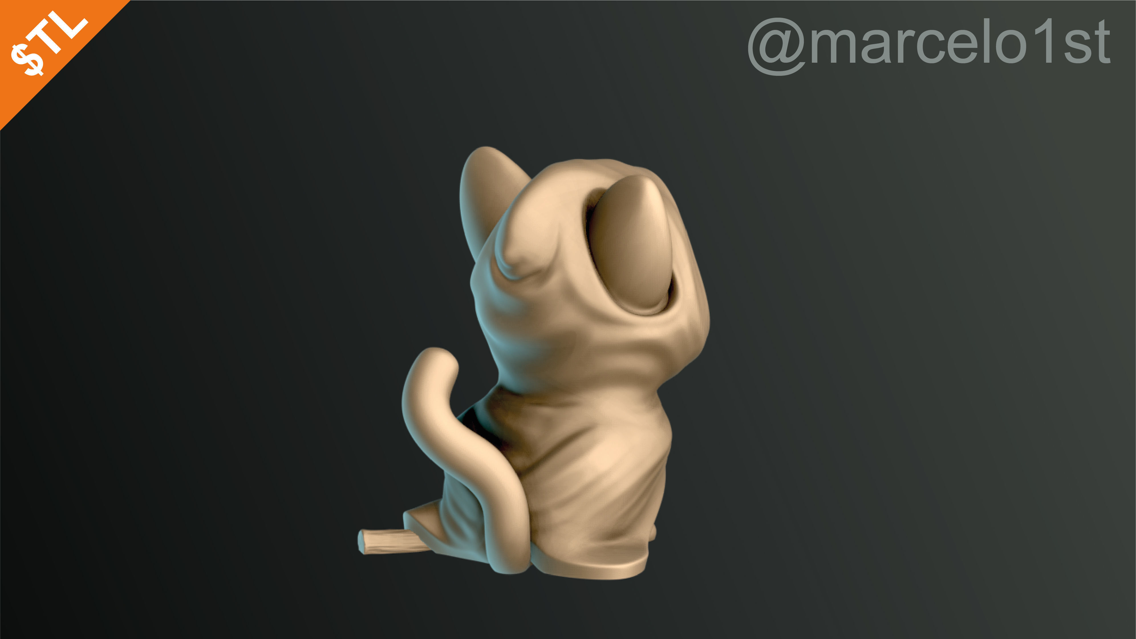 Cats Cute Halloween Decoration 3D print model_15