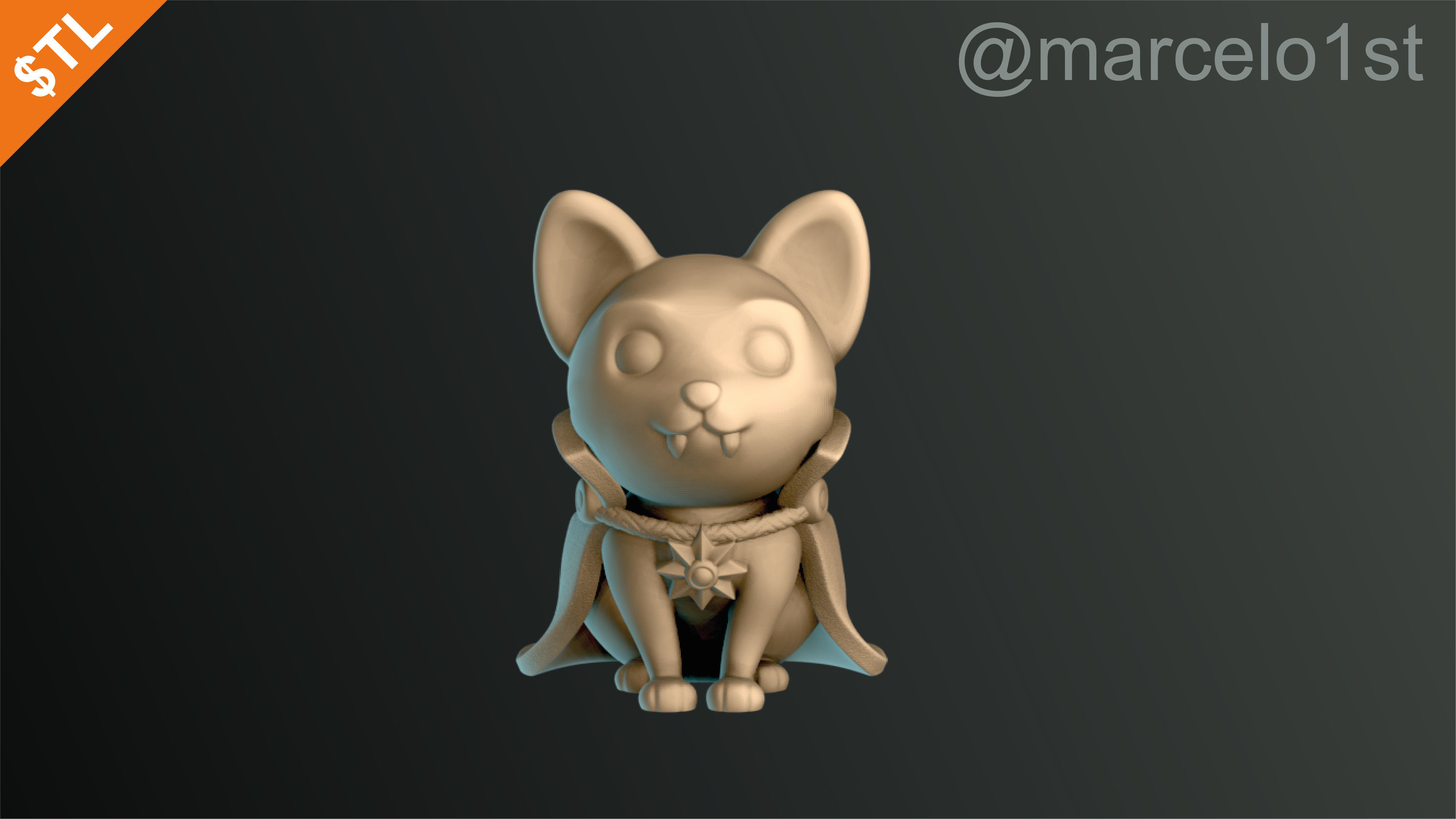 Cats Cute Halloween Decoration 3D print model_7