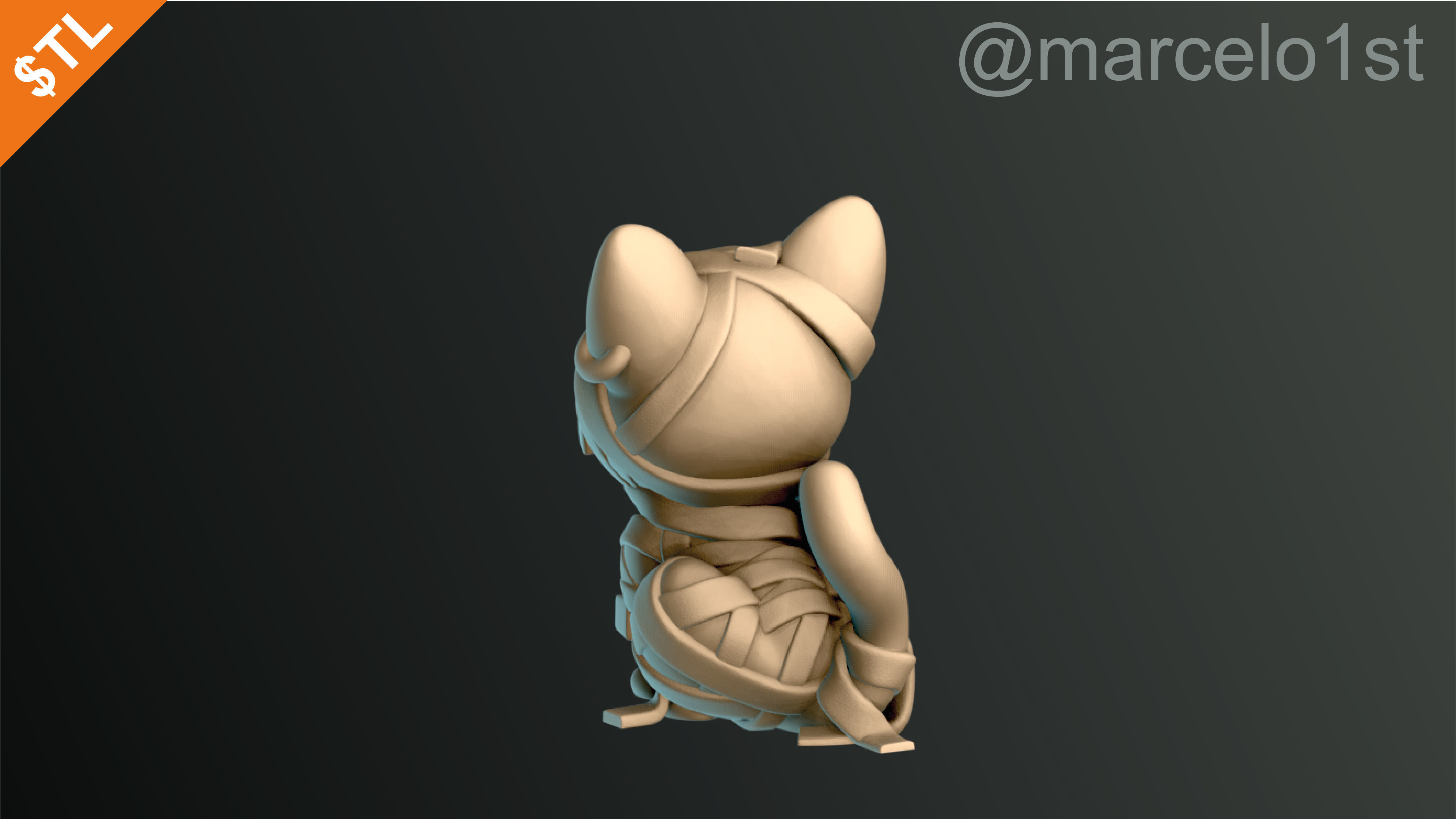 Cats Cute Halloween Decoration 3D print model_22