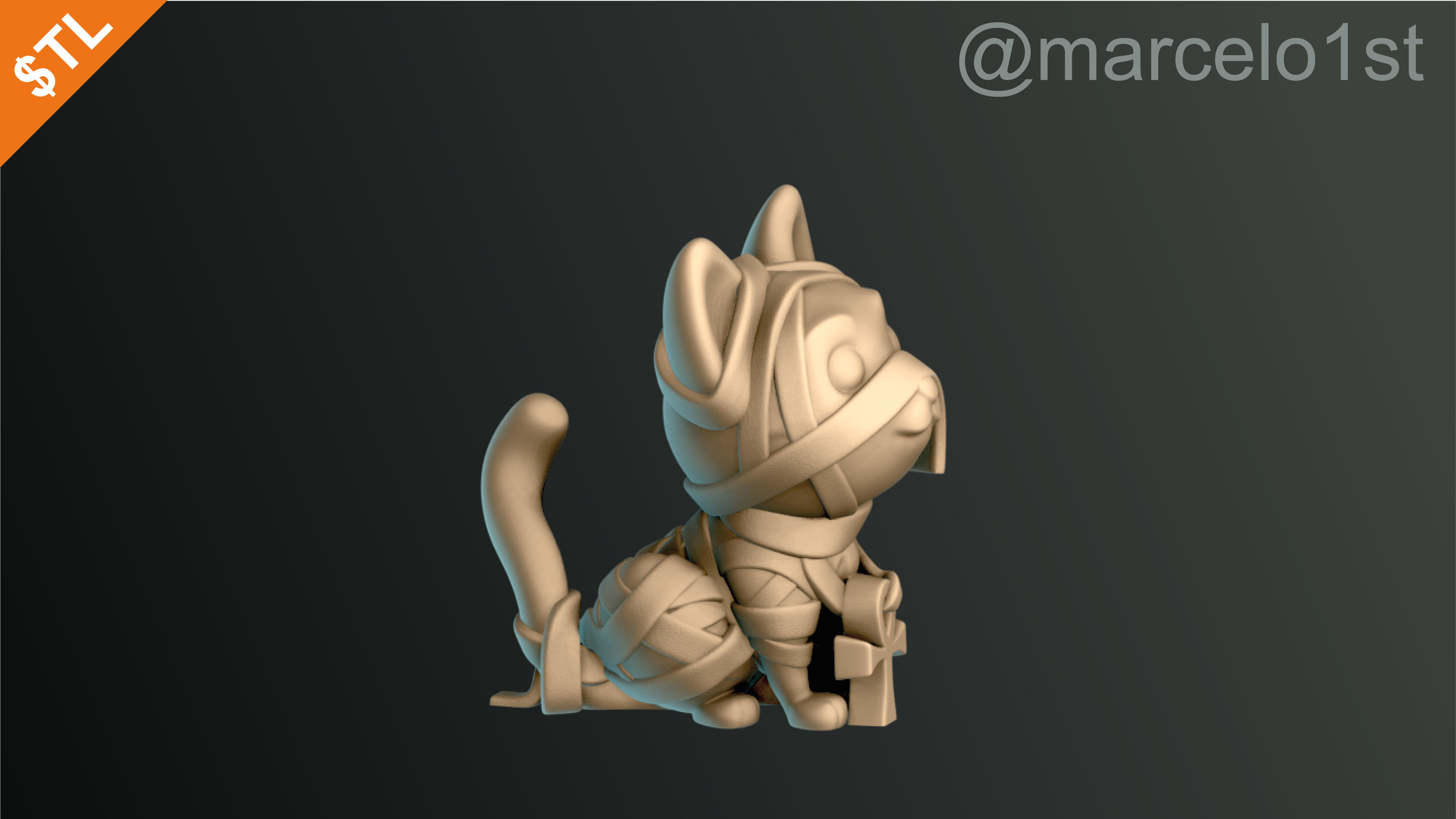 Cats Cute Halloween Decoration 3D print model_20